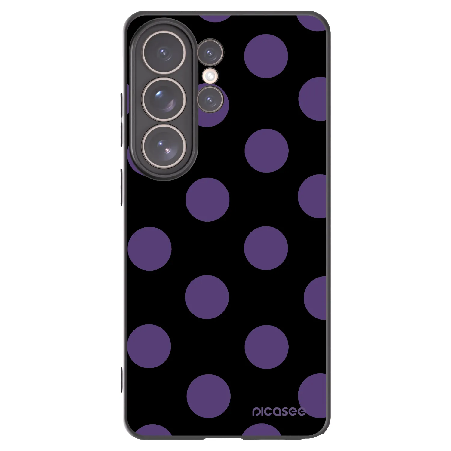 Picasee crna silikonska maskica za Samsung Galaxy S26 Ultra - Big flickers