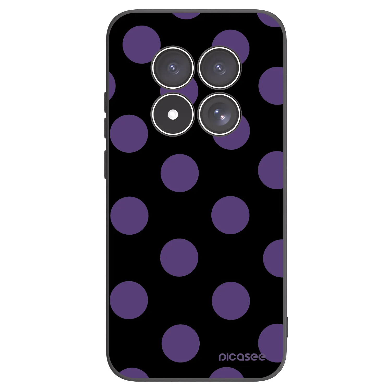 Picasee crna silikonska maskica za Xiaomi Redmi Note 15 Pro 5G - Big flickers