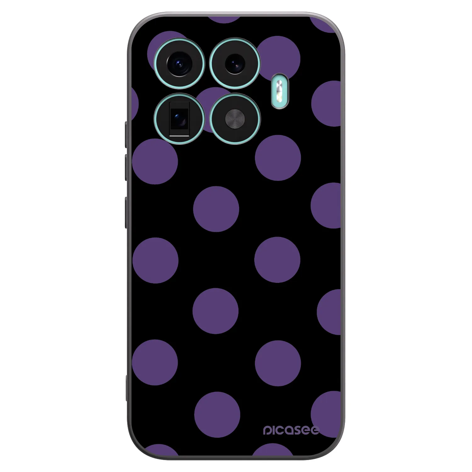 Picasee crna silikonska maskica za Xiaomi 17T - Big flickers