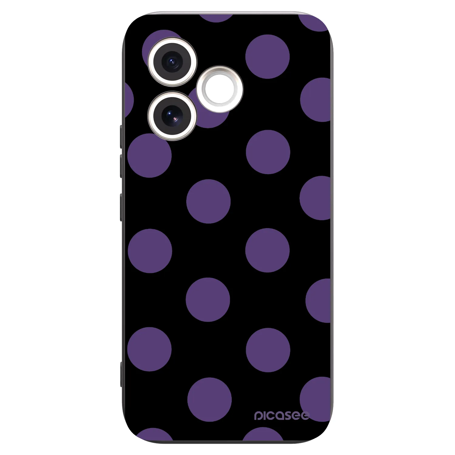 Picasee crna silikonska maskica za Honor 600 Lite - Big flickers
