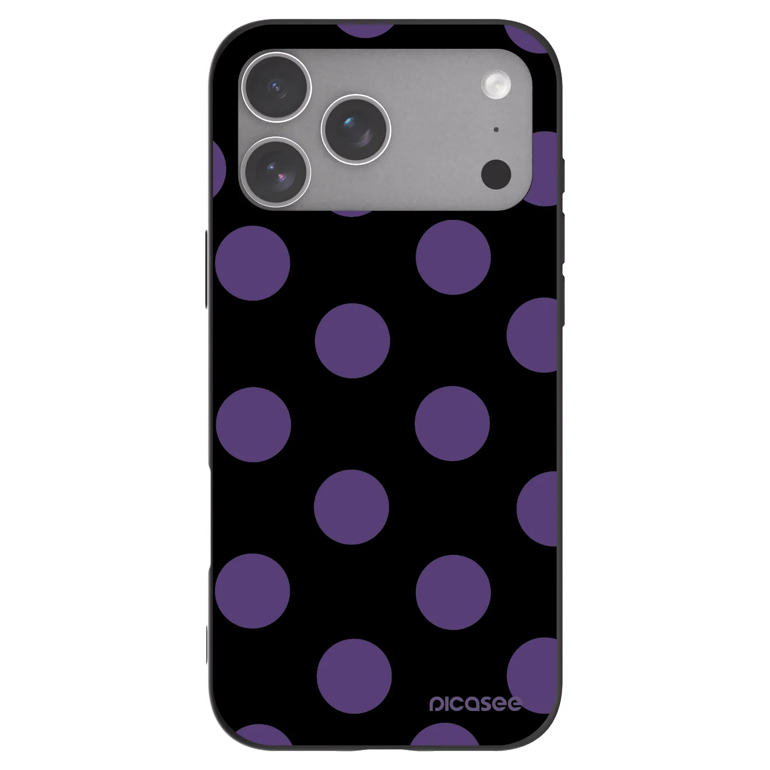 Picasee crna silikonska maskica za Apple iPhone 18 Pro Max - Big flickers