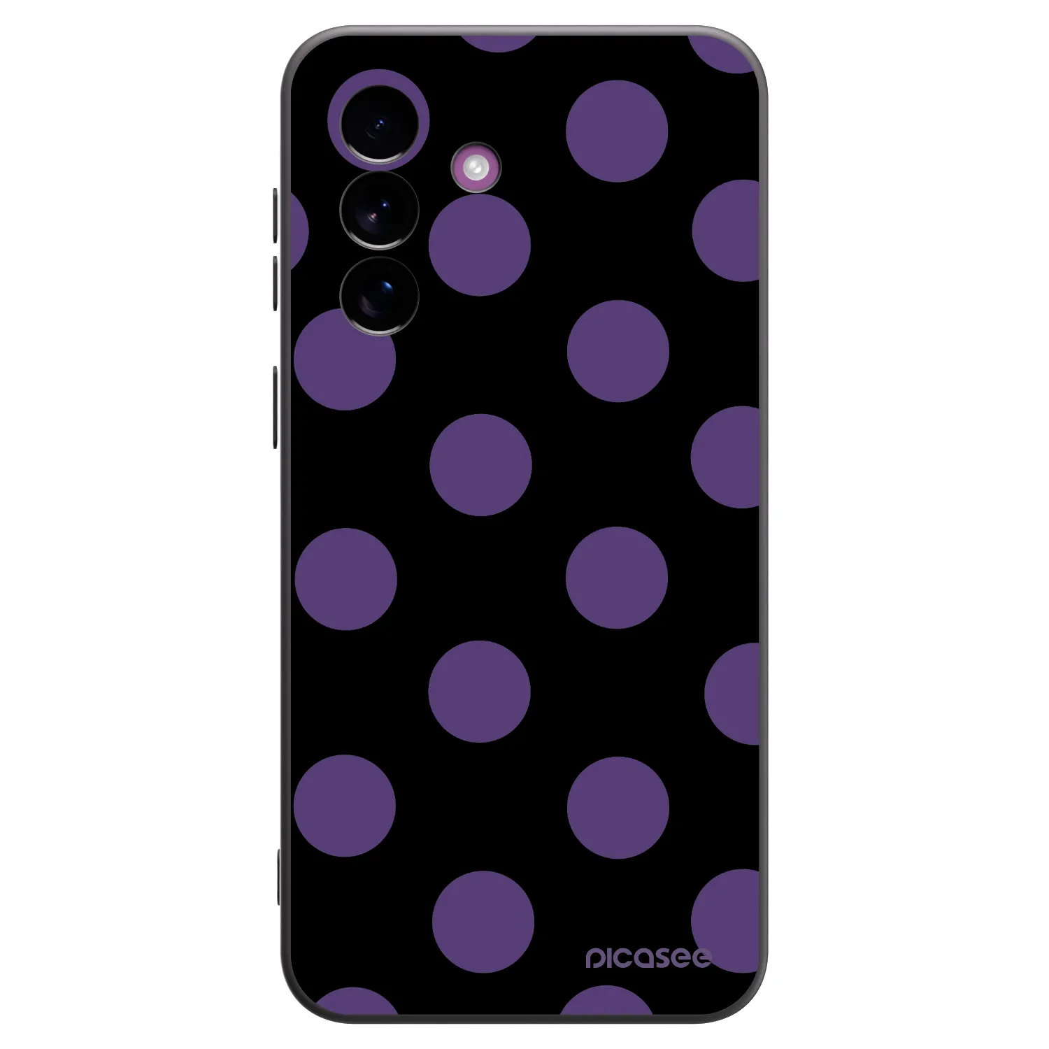 Picasee crna silikonska maskica za Samsung Galaxy A37 - Big flickers