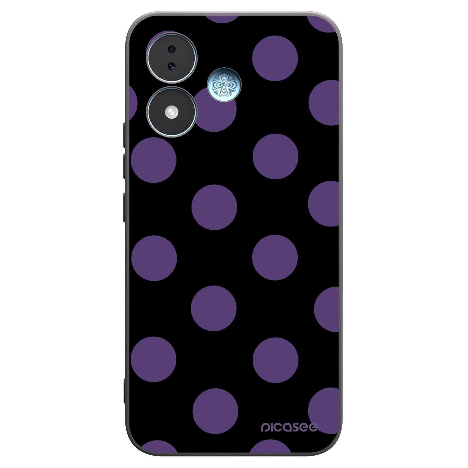 Picasee crna silikonska maskica za Xiaomi Redmi Note 17 5G - Big flickers