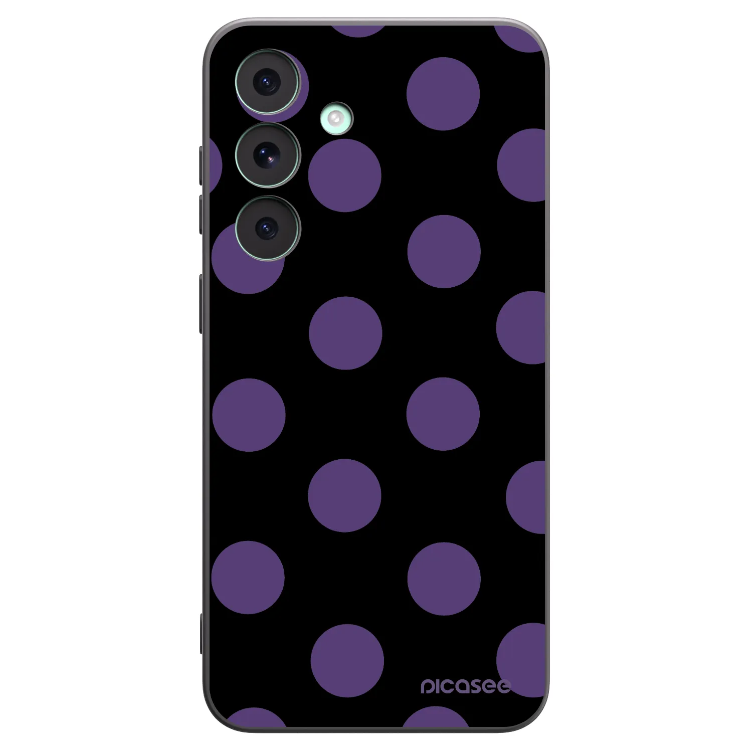 Picasee crna silikonska maskica za Samsung Galaxy S26 FE - Big flickers