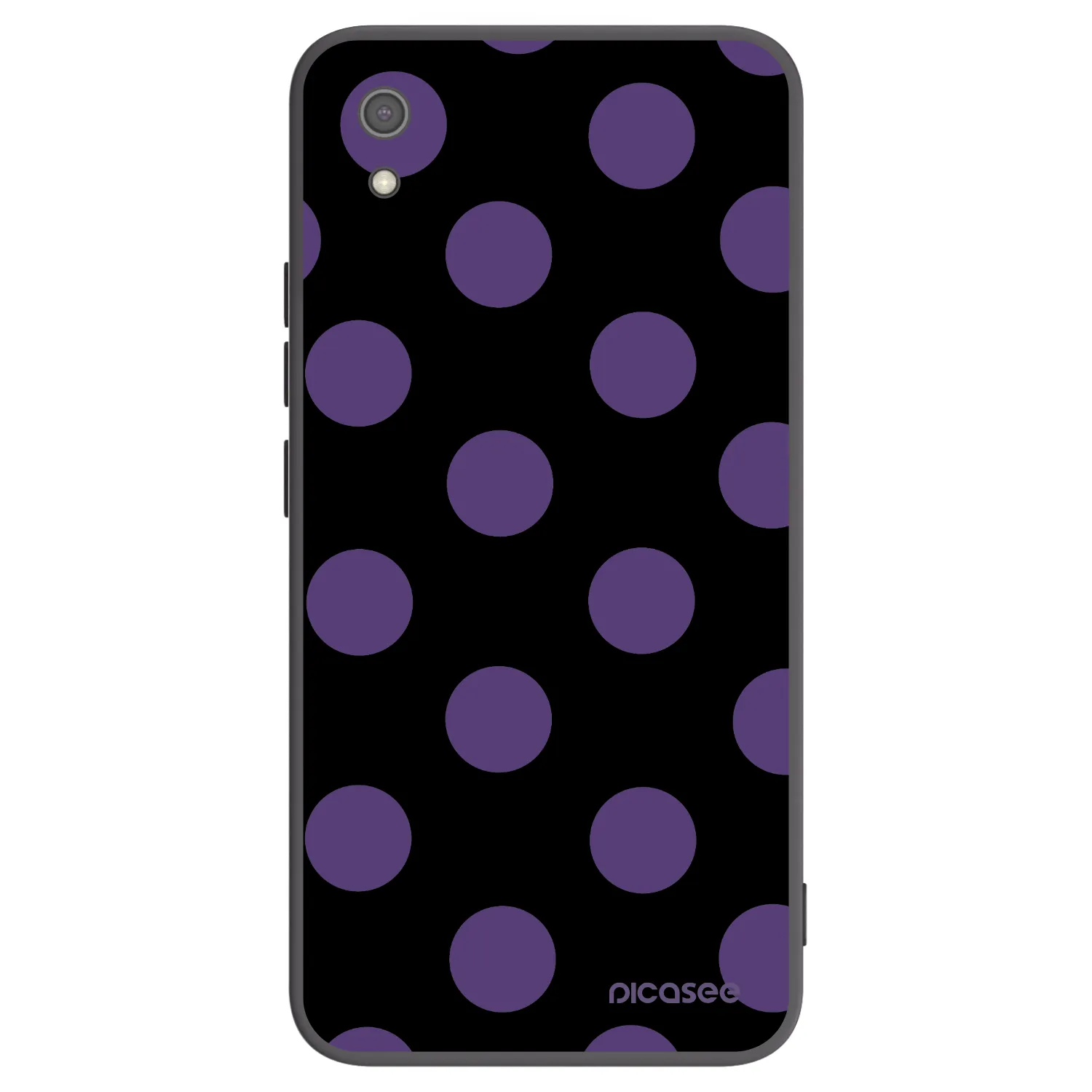 Picasee crna silikonska maskica za Xiaomi Redmi 7A - Big flickers