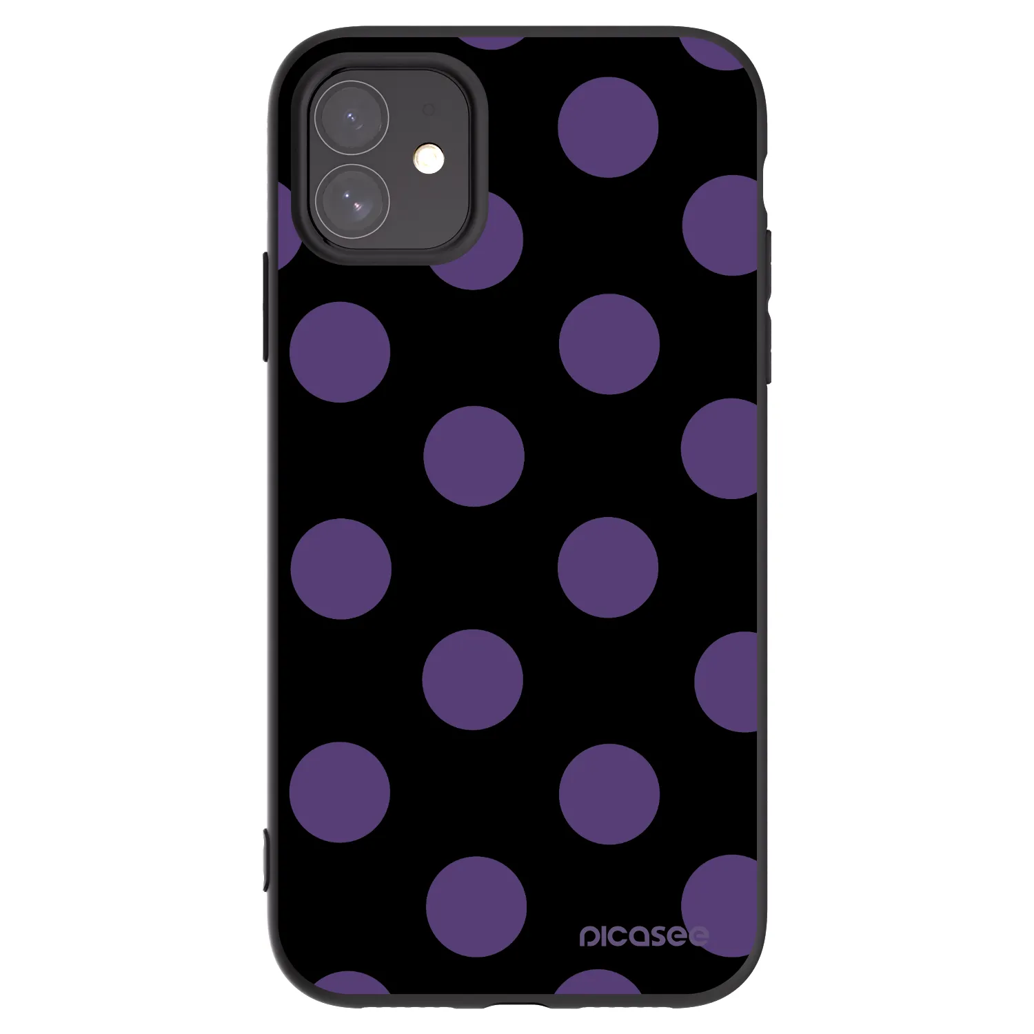 Picasee crna silikonska maskica za Apple iPhone 11 - Big flickers