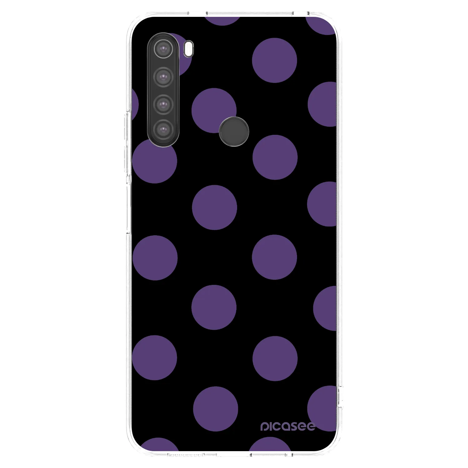Picasee silikonska prozirna maskica za Xiaomi Redmi Note 8 - Big flickers