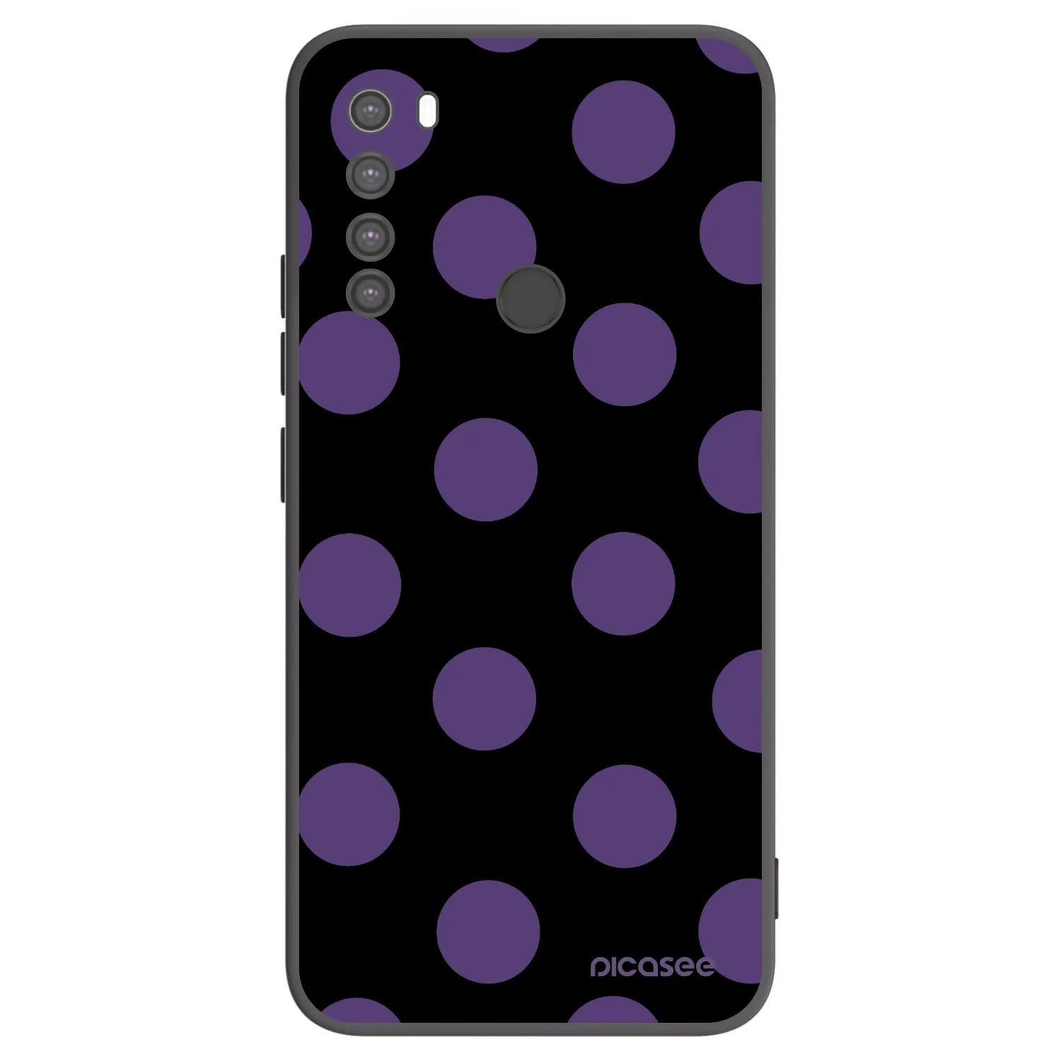 Picasee crna silikonska maskica za Xiaomi Redmi Note 8 - Big flickers