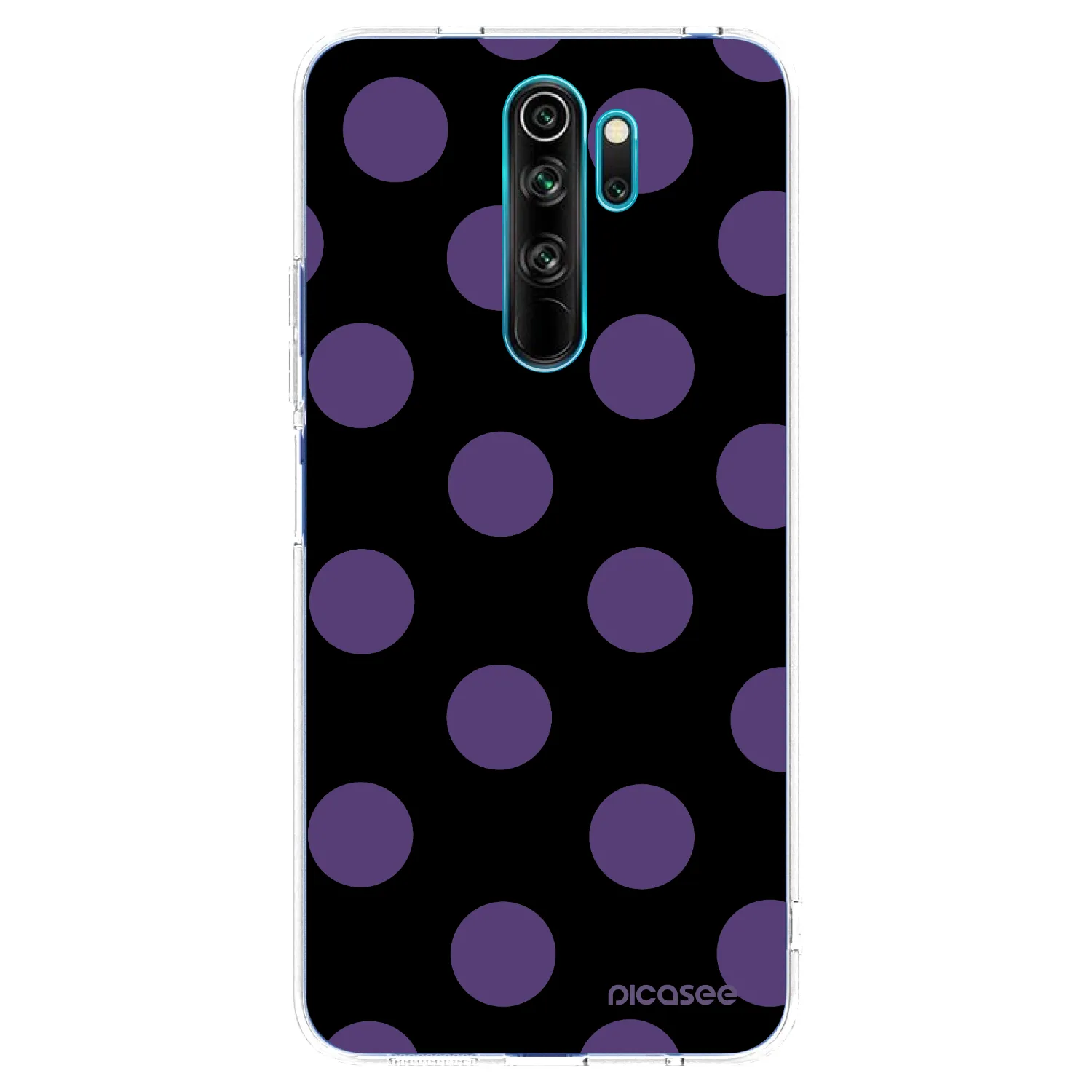 Picasee silikonska prozirna maskica za Xiaomi Redmi Note 8 Pro - Big flickers