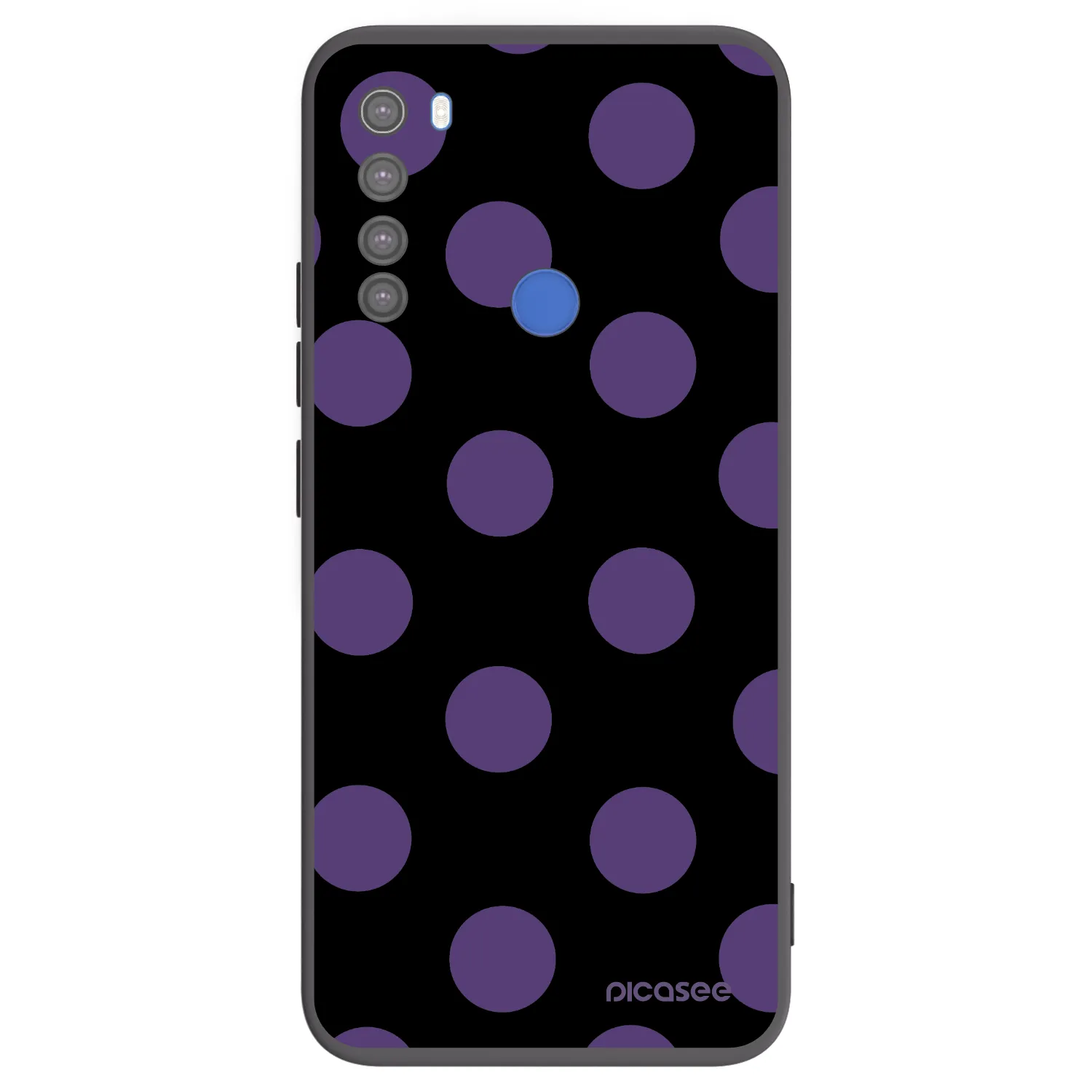 Picasee crna silikonska maskica za Xiaomi Redmi Note 8T - Big flickers