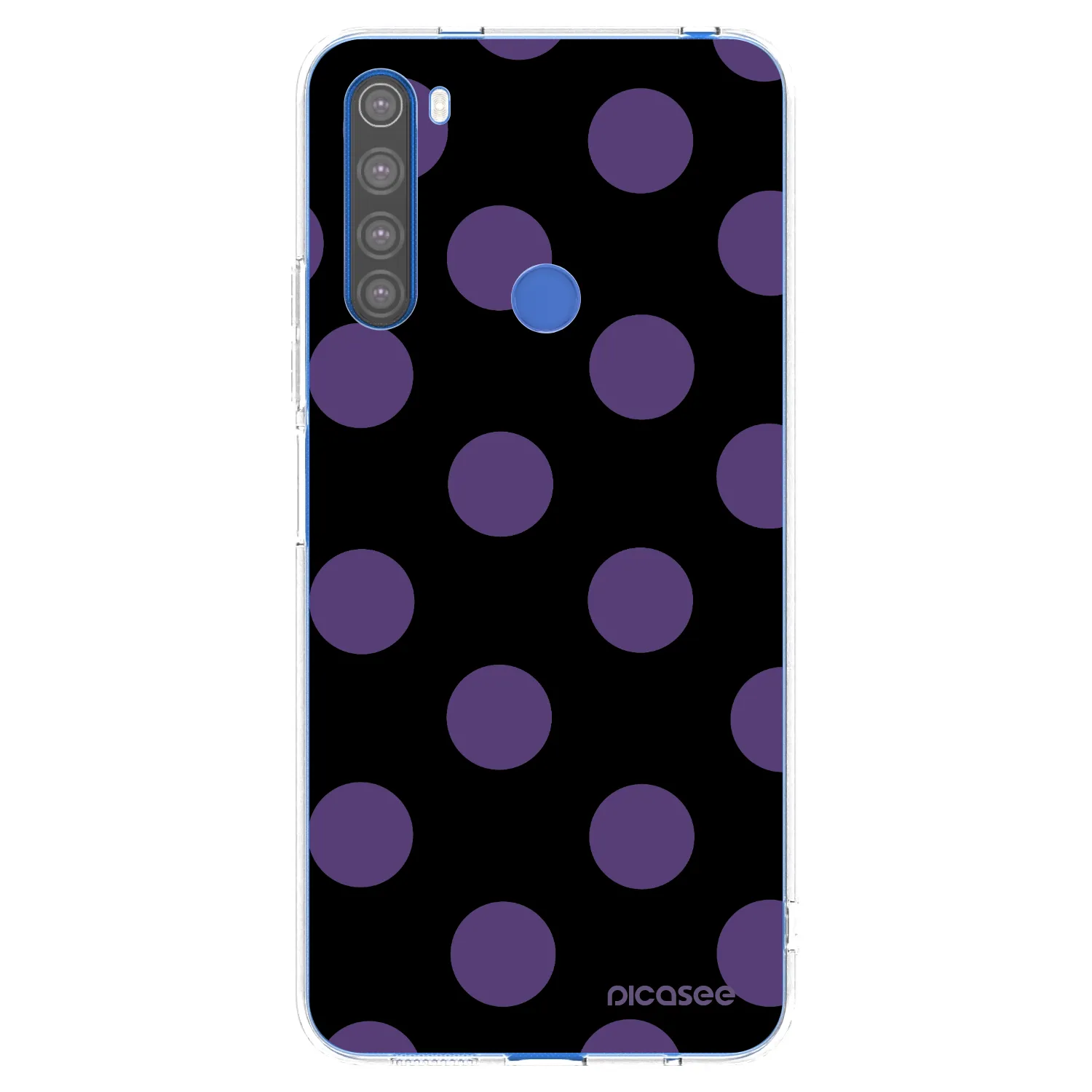 Picasee silikonska prozirna maskica za Xiaomi Redmi Note 8T - Big flickers