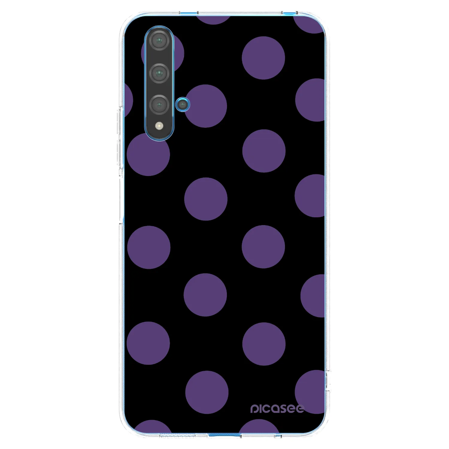 Picasee silikonska prozirna maskica za Huawei Nova 5T - Big flickers