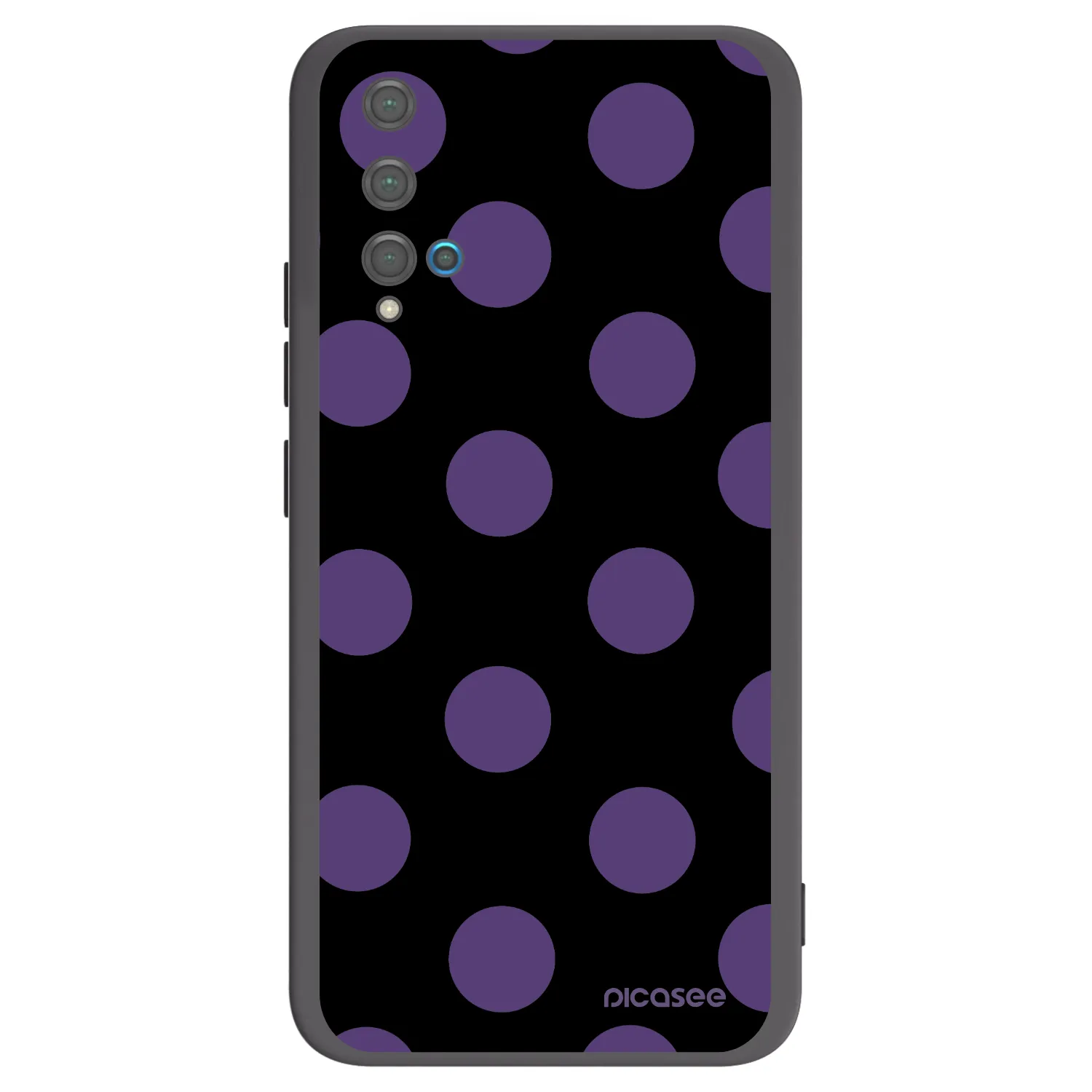 Picasee crna silikonska maskica za Huawei Nova 5T - Big flickers