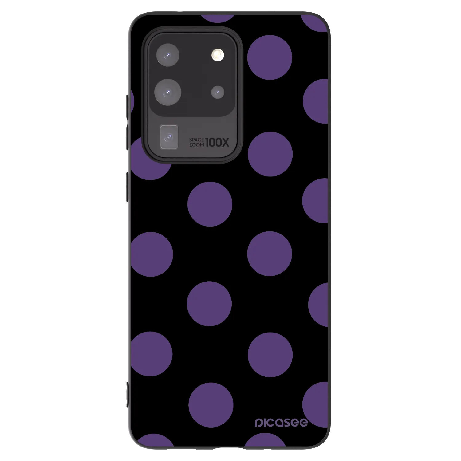 Picasee crna silikonska maskica za Samsung Galaxy S20 Ultra 5G G988F - Big flickers