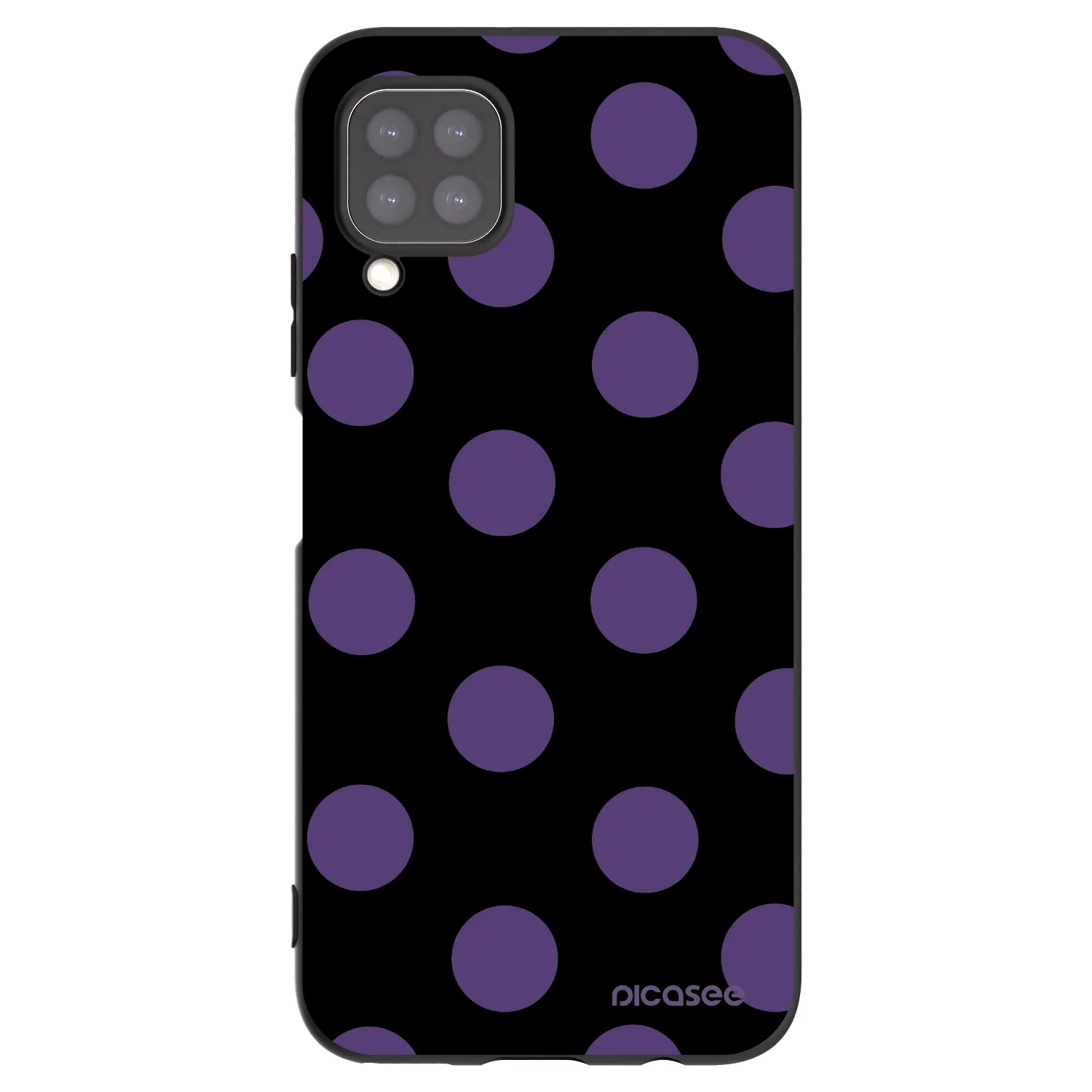 Picasee crna silikonska maskica za Huawei P40 Lite - Big flickers