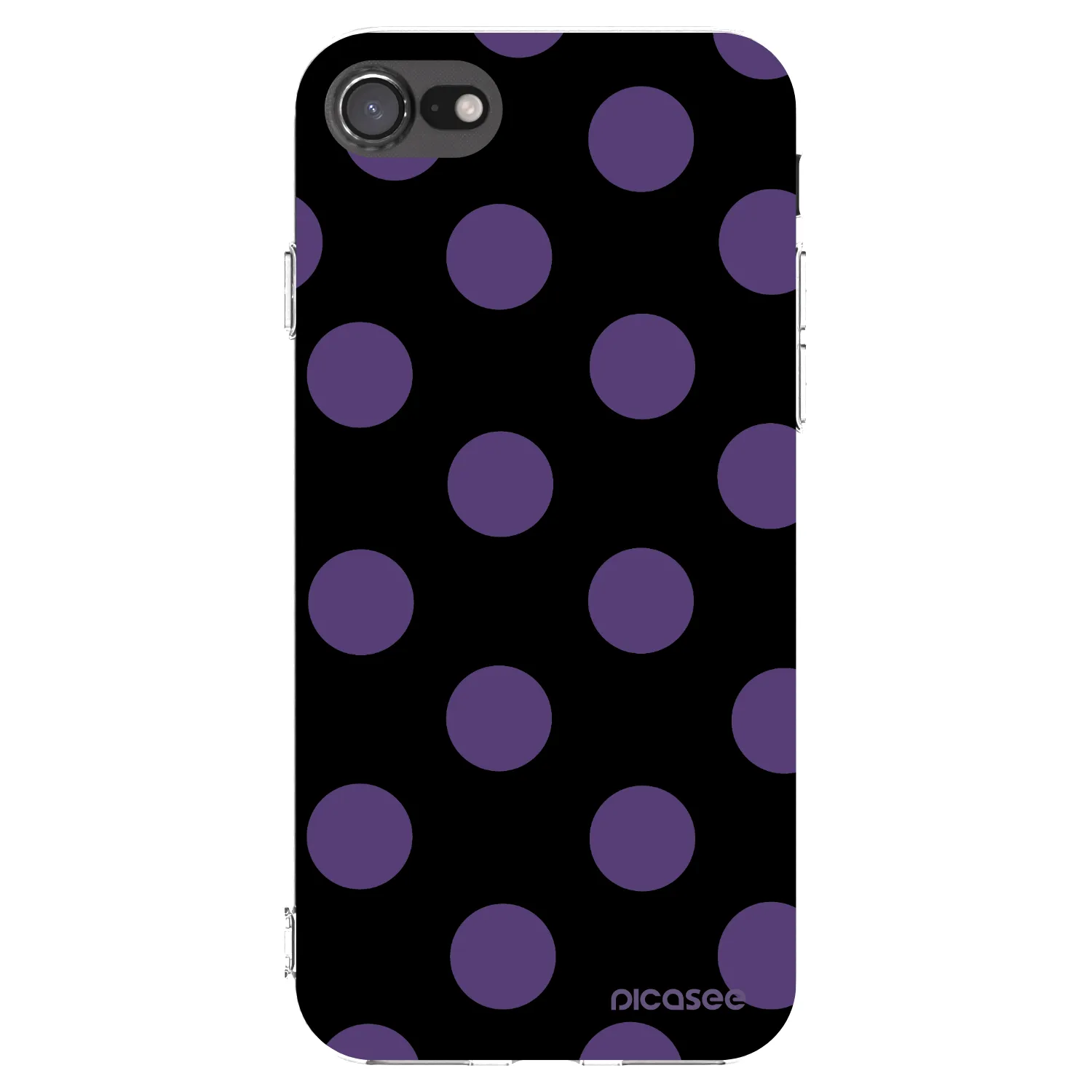 Picasee silikonska prozirna maskica za Apple iPhone SE 2020 - Big flickers
