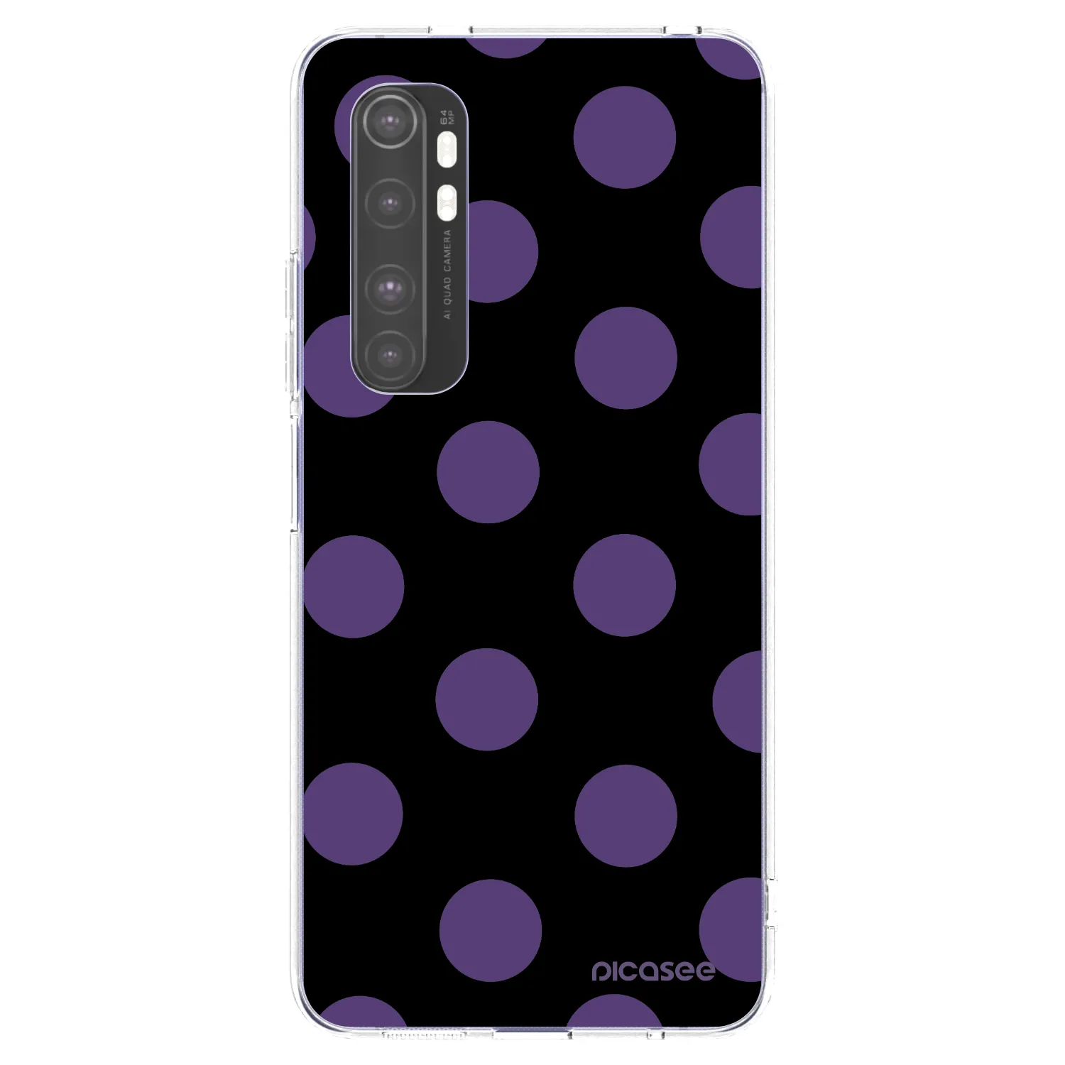Picasee silikonska prozirna maskica za Xiaomi Mi Note 10 Lite - Big flickers