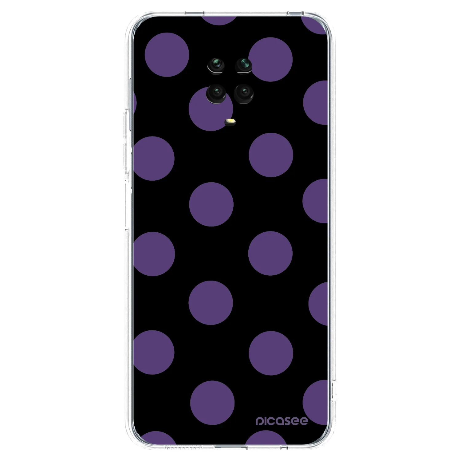 Picasee silikonska prozirna maskica za Xiaomi Redmi Note 9S - Big flickers