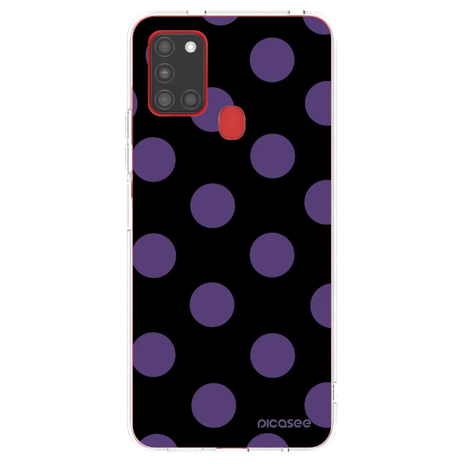 Picasee silikonska prozirna maskica za Samsung Galaxy A21s - Big flickers
