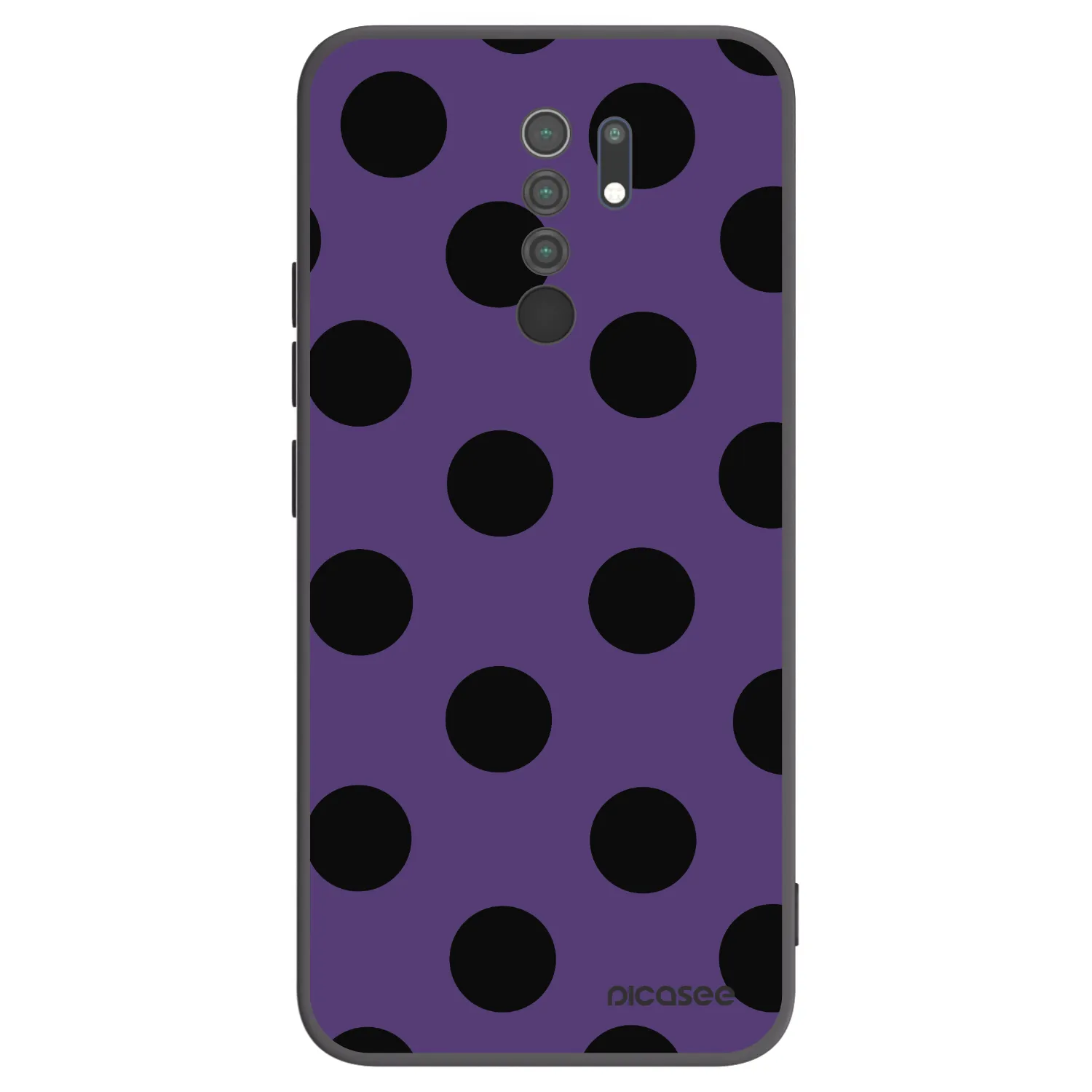 Picasee crna silikonska maskica za Xiaomi Redmi 9 - Big flickers 2