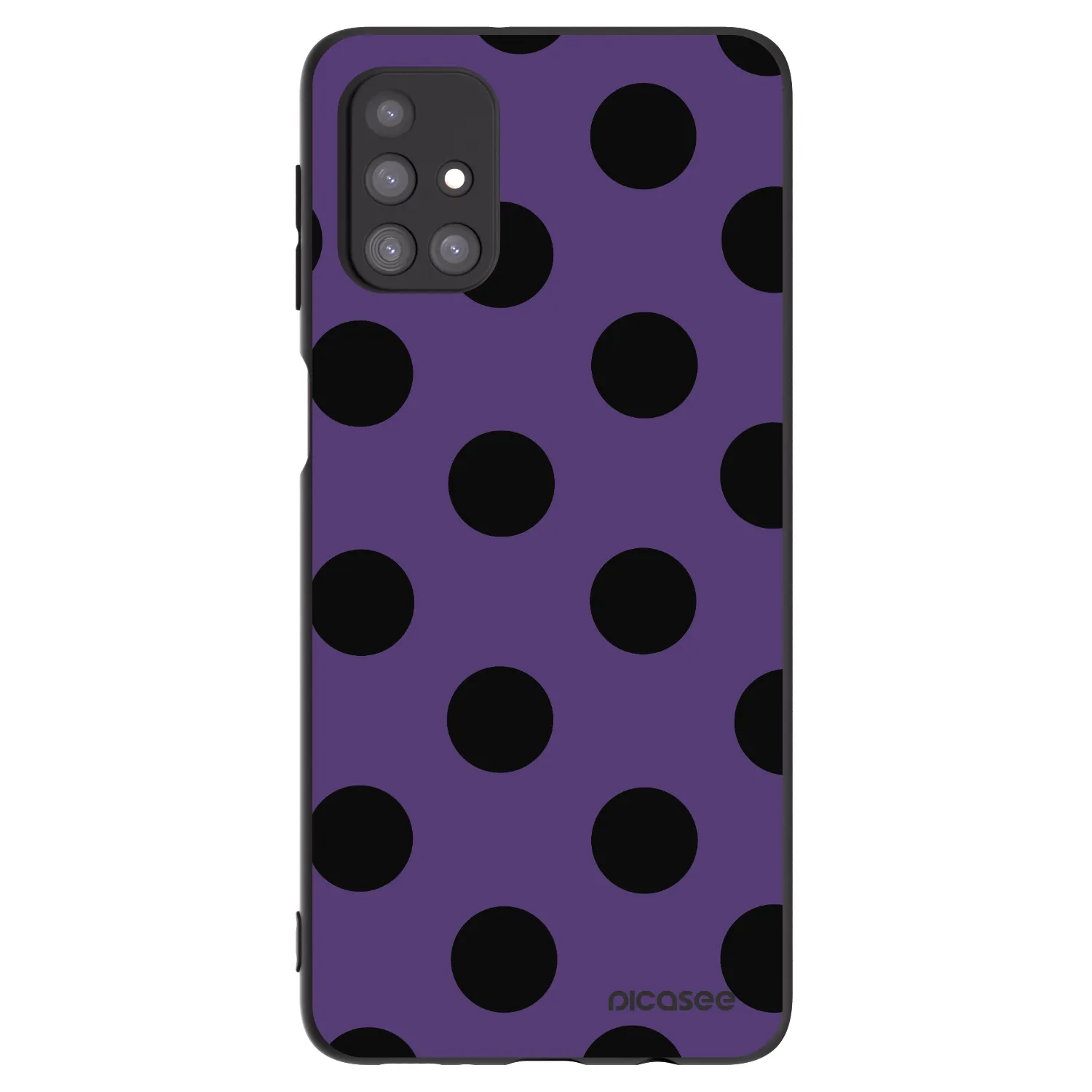 Picasee crna silikonska maskica za Samsung Galaxy M31s - Big flickers 2