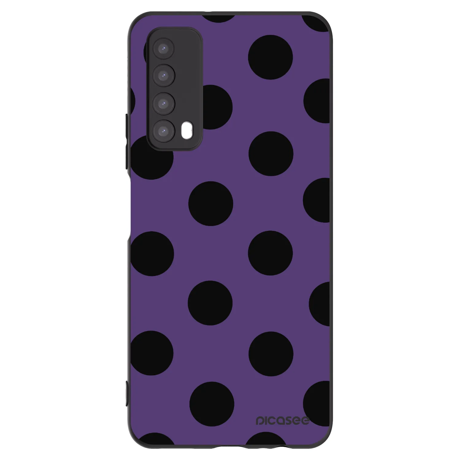 Picasee crna silikonska maskica za Huawei P Smart 2021 - Big flickers 2
