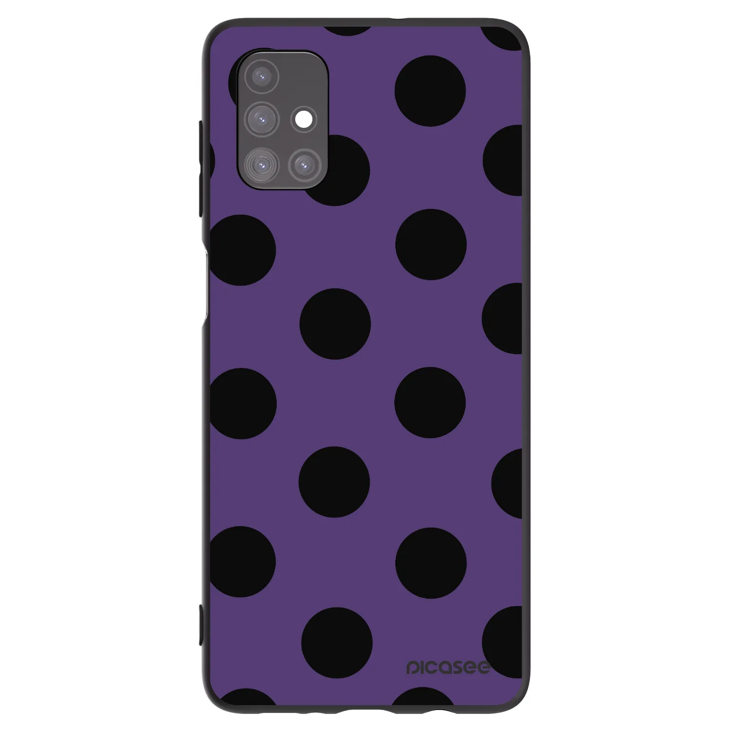 Picasee crna silikonska maskica za Samsung Galaxy M51 M515F - Big flickers 2
