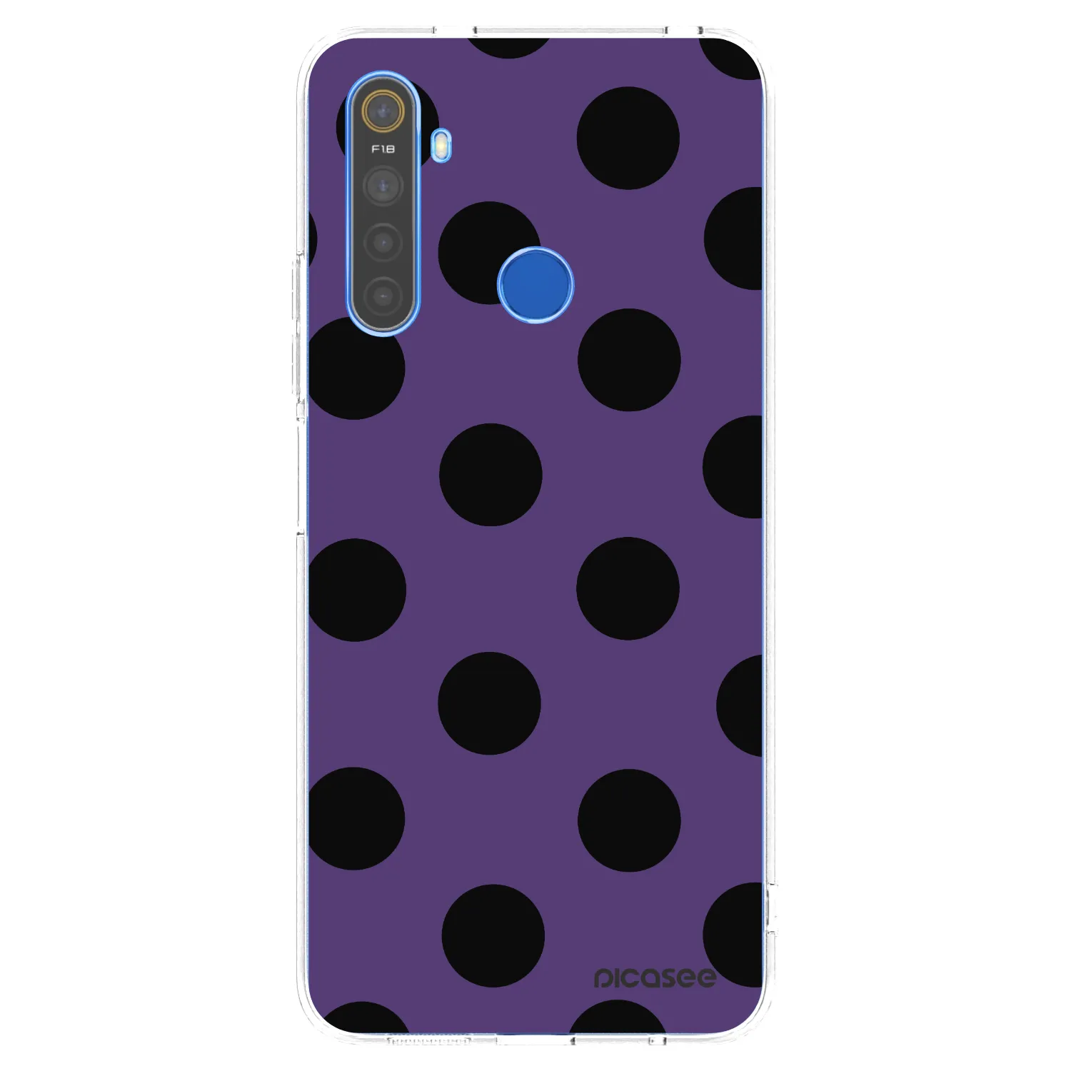 Picasee silikonska prozirna maskica za Realme 5 - Big flickers 2