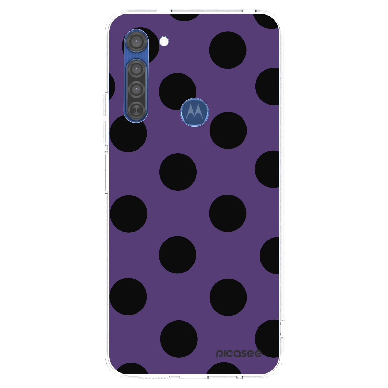 Picasee silikonska prozirna maskica za Motorola Moto G8 - Big flickers 2