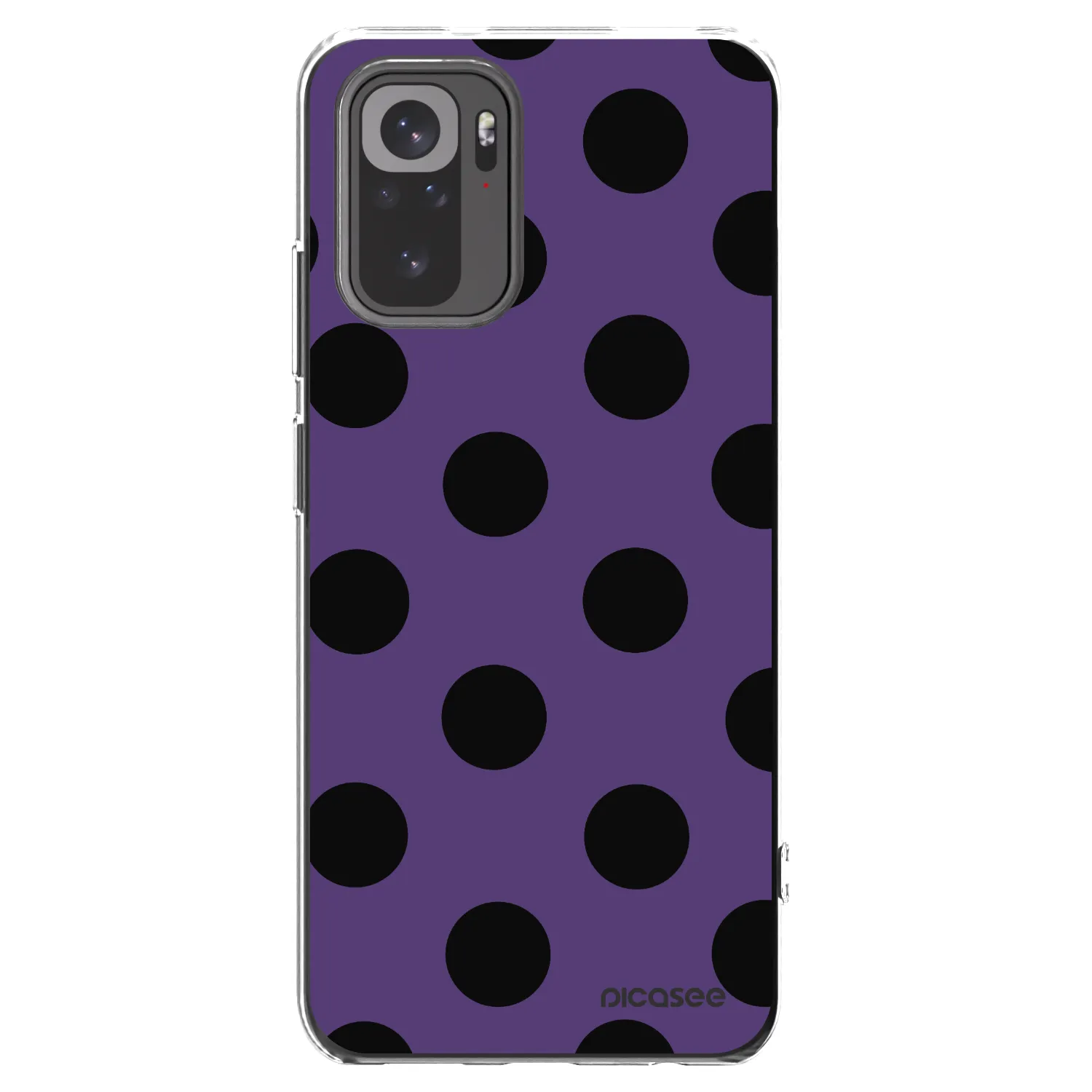 Picasee silikonska prozirna maskica za Xiaomi Redmi Note 10 - Big flickers 2