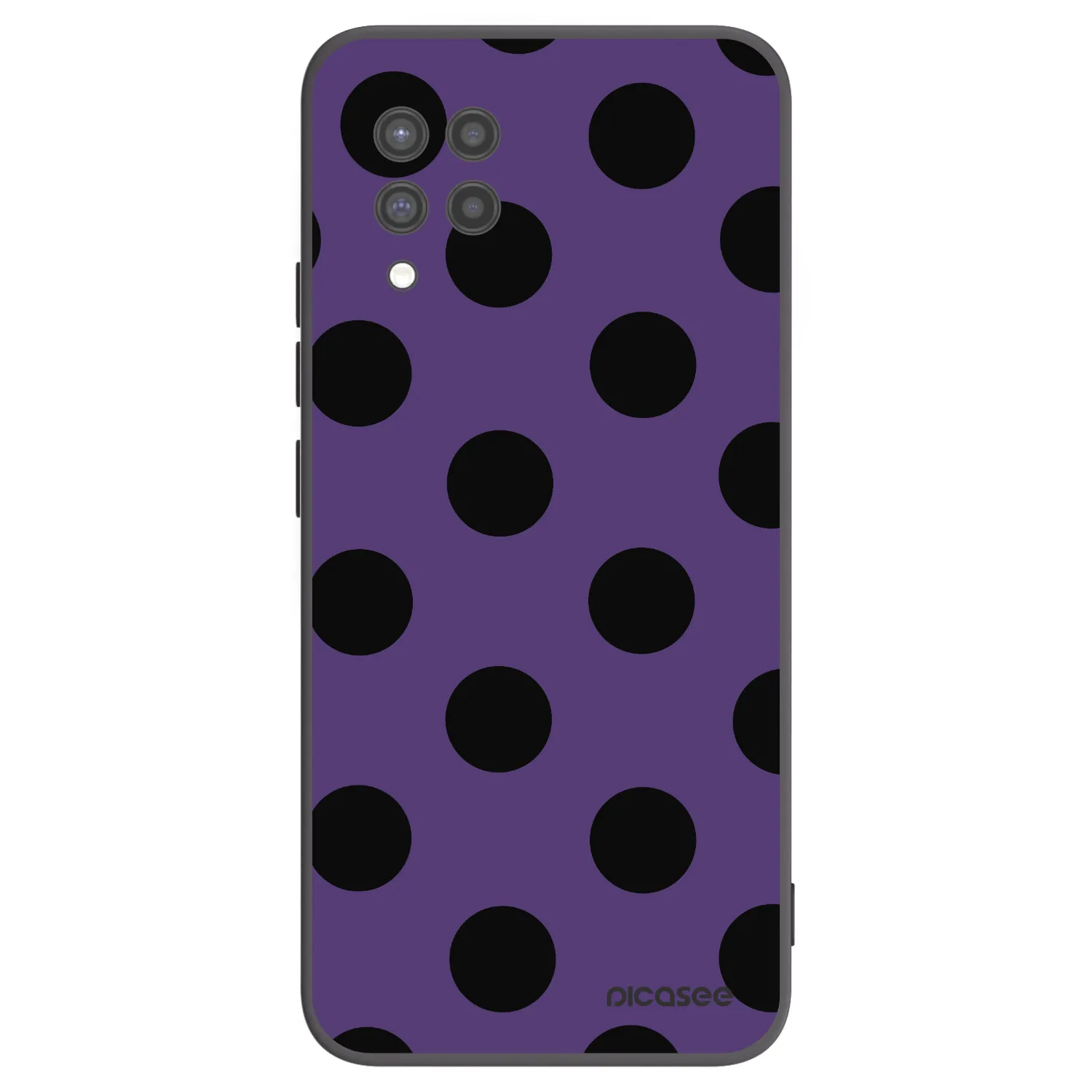 Picasee crna silikonska maskica za Samsung Galaxy A42 A426B - Big flickers 2
