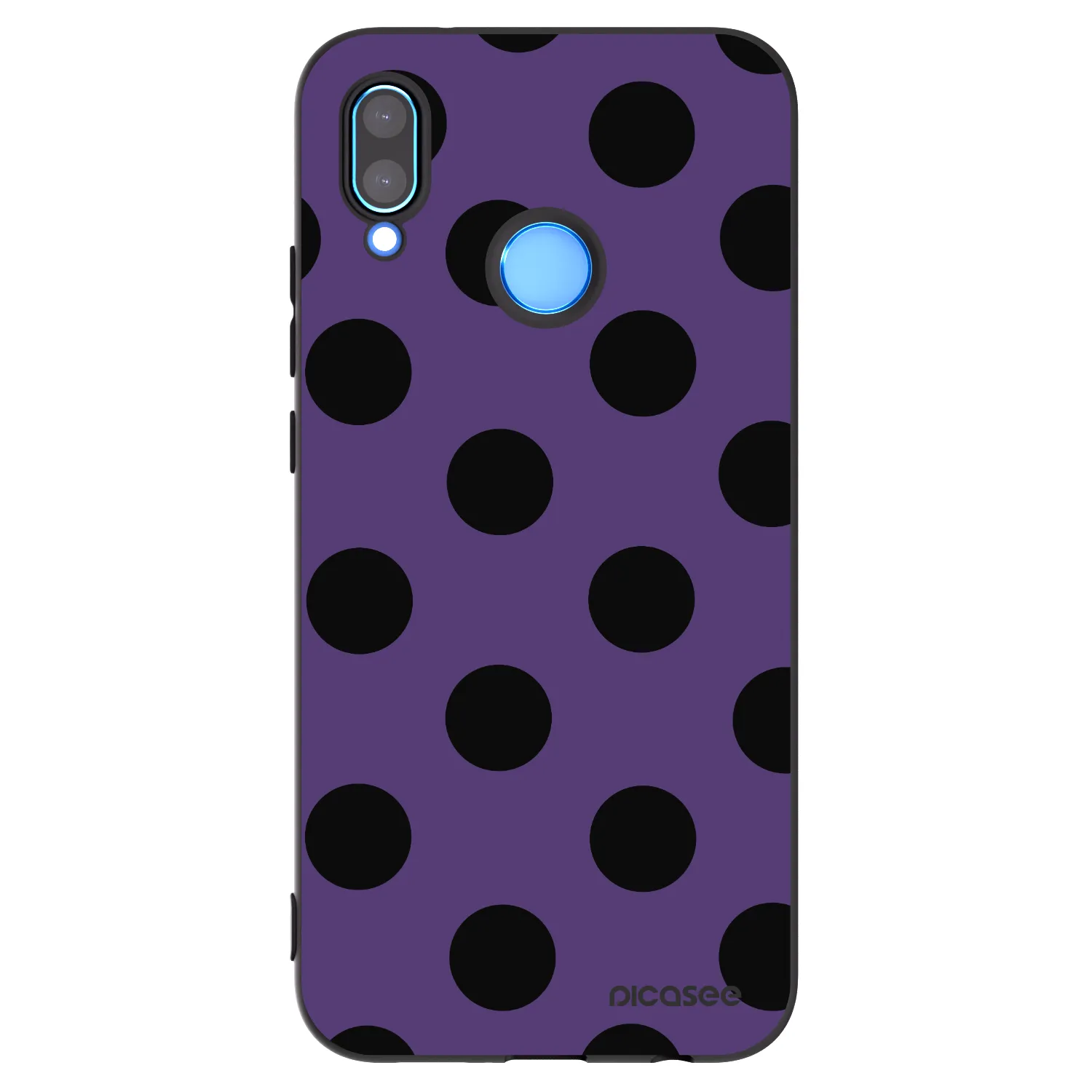 Picasee crna silikonska maskica za Huawei P20 Lite - Big flickers 2