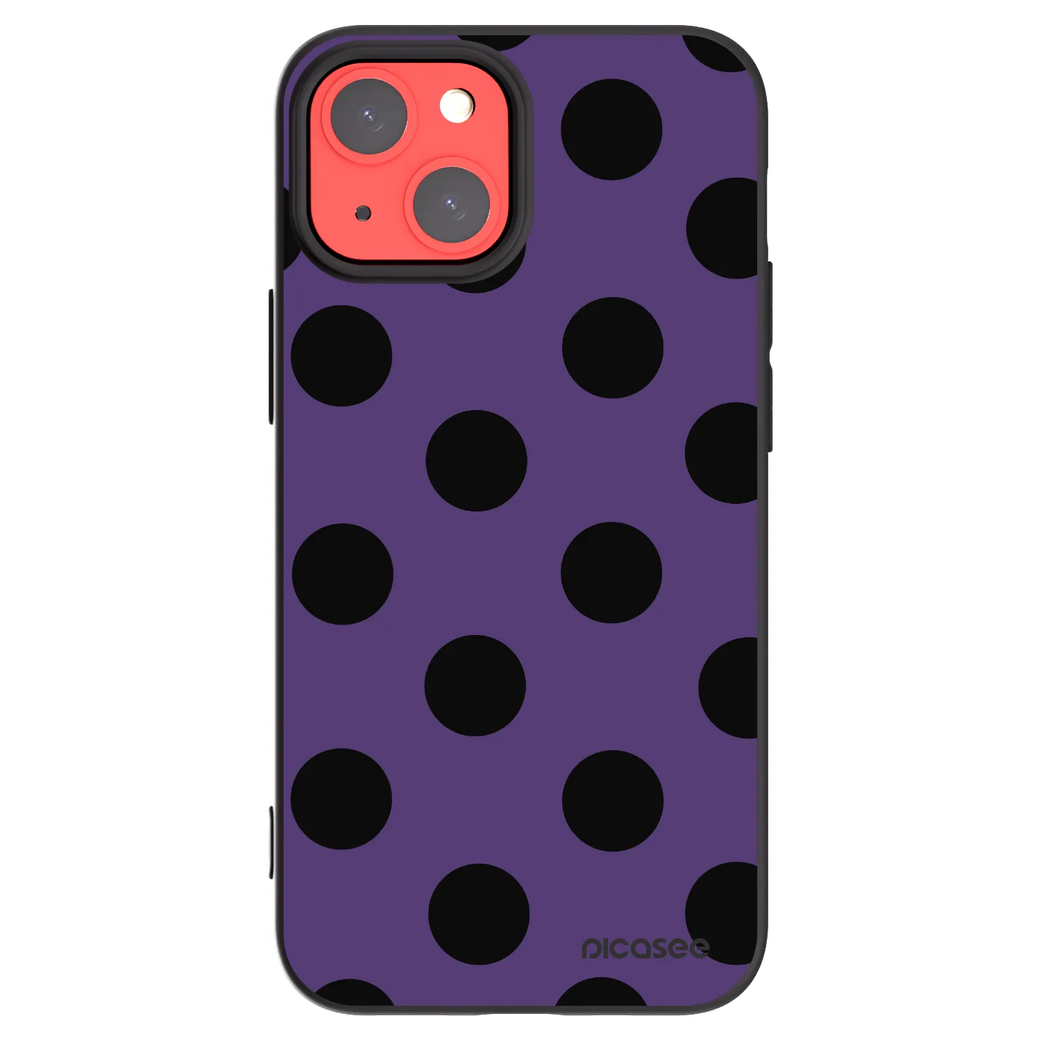Picasee crna silikonska maskica za Apple iPhone 13 mini - Big flickers 2