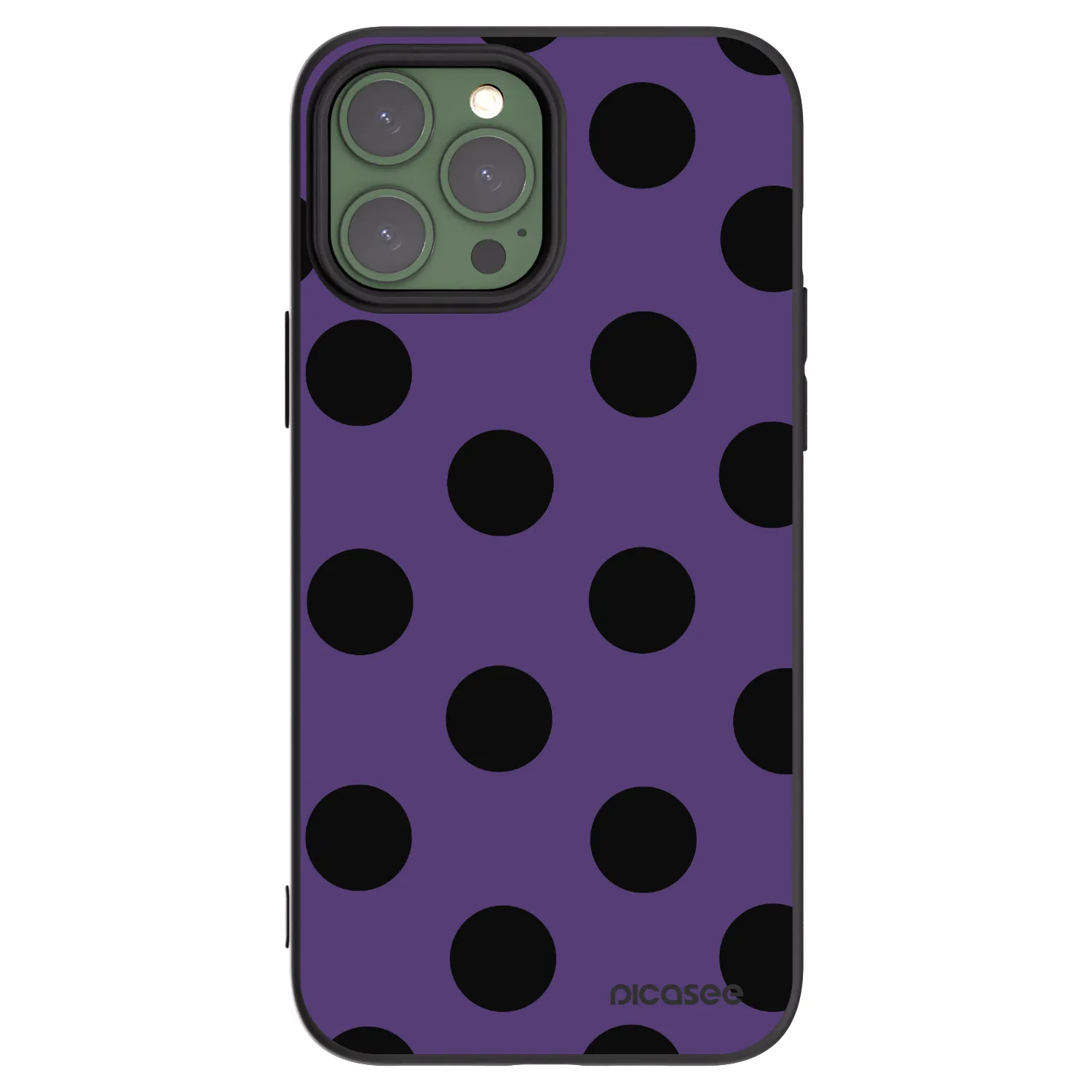 Picasee crna silikonska maskica za Apple iPhone 13 Pro Max - Big flickers 2