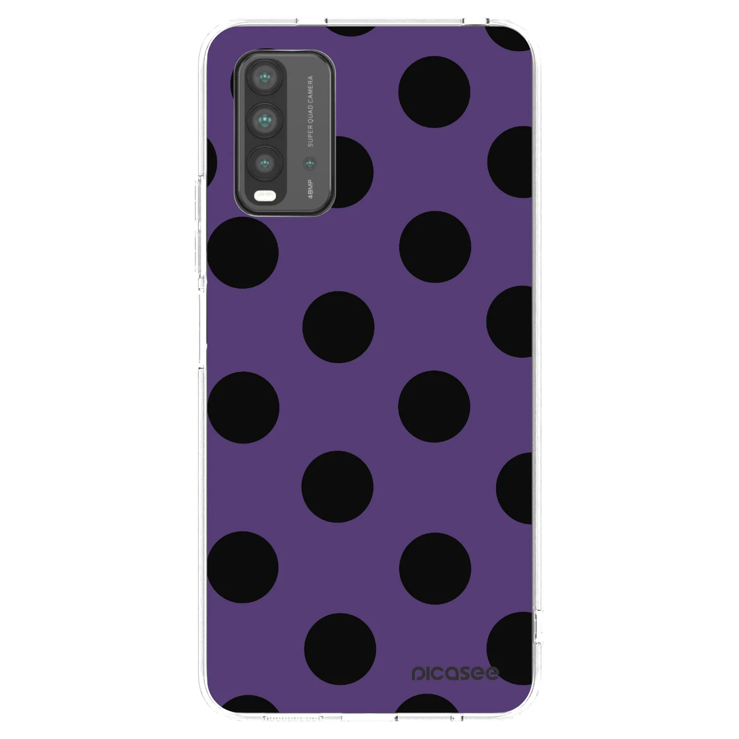 Picasee crna silikonska maskica za Xiaomi Redmi 9T - Big flickers 2