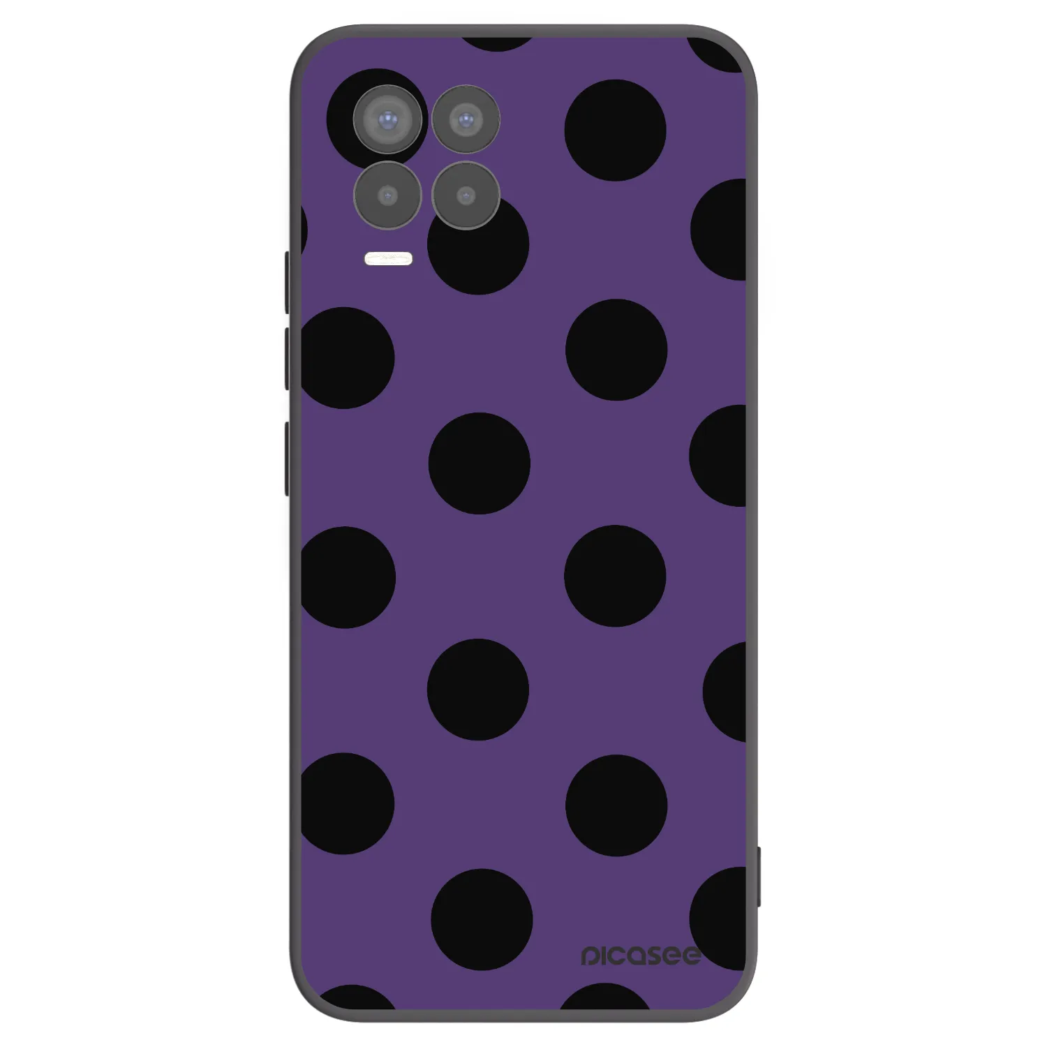 Picasee crna silikonska maskica za Realme 8 4G - Big flickers 2