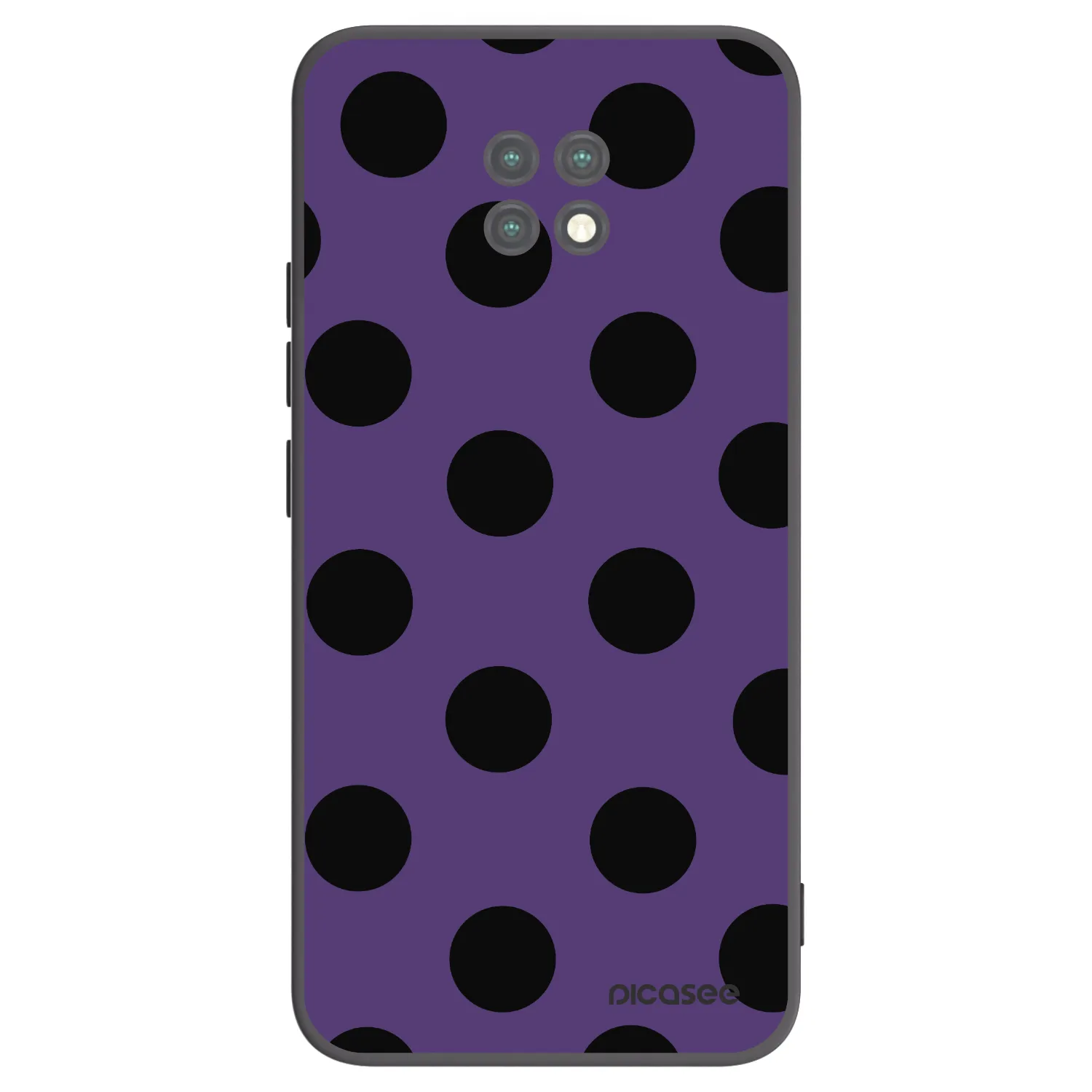Picasee crna silikonska maskica za Xiaomi Redmi Note 9T - Big flickers 2