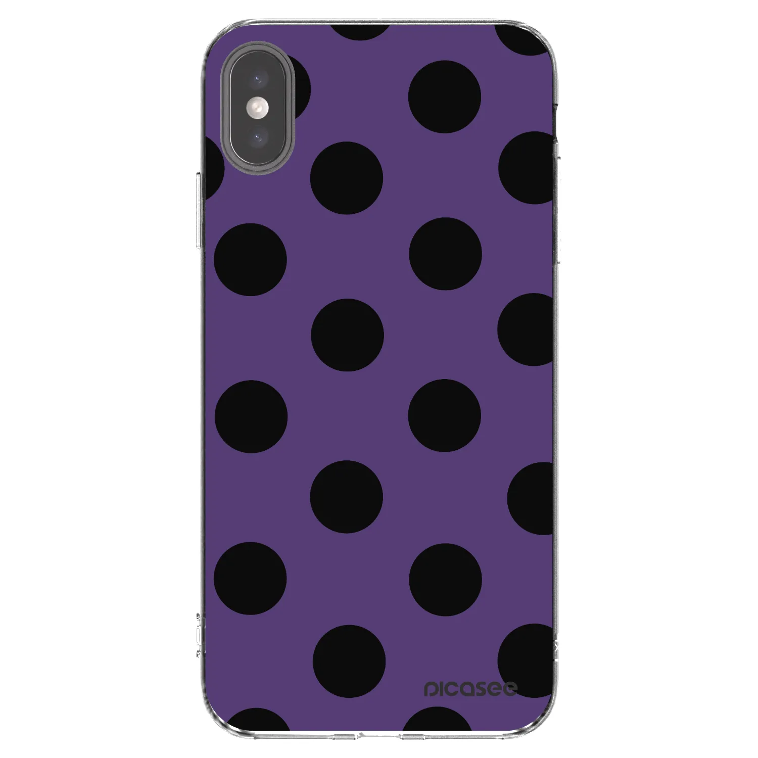Picasee silikonska prozirna maskica za Apple iPhone XS Max - Big flickers 2