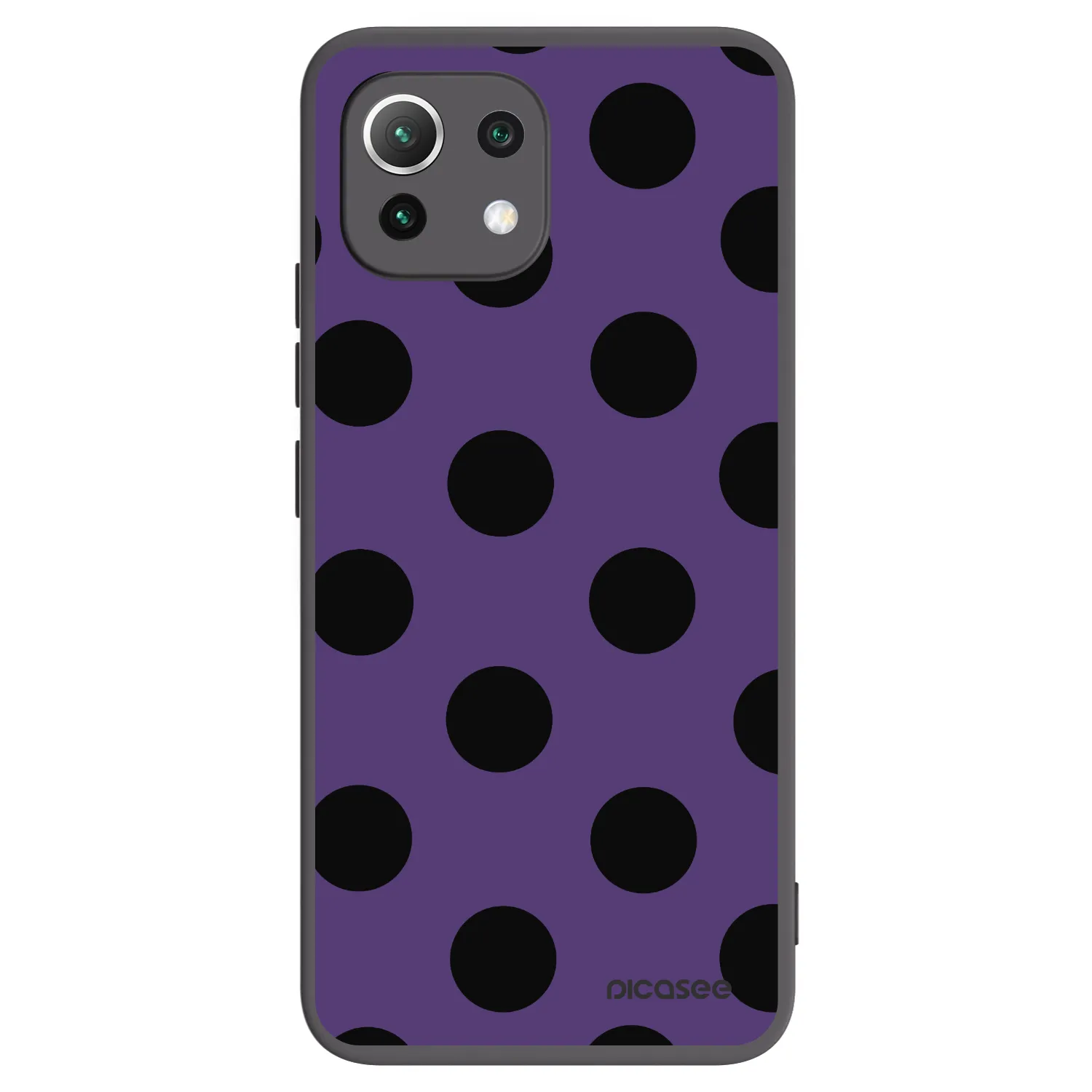 Picasee crna silikonska maskica za Xiaomi 11 Lite 5G NE - Big flickers 2