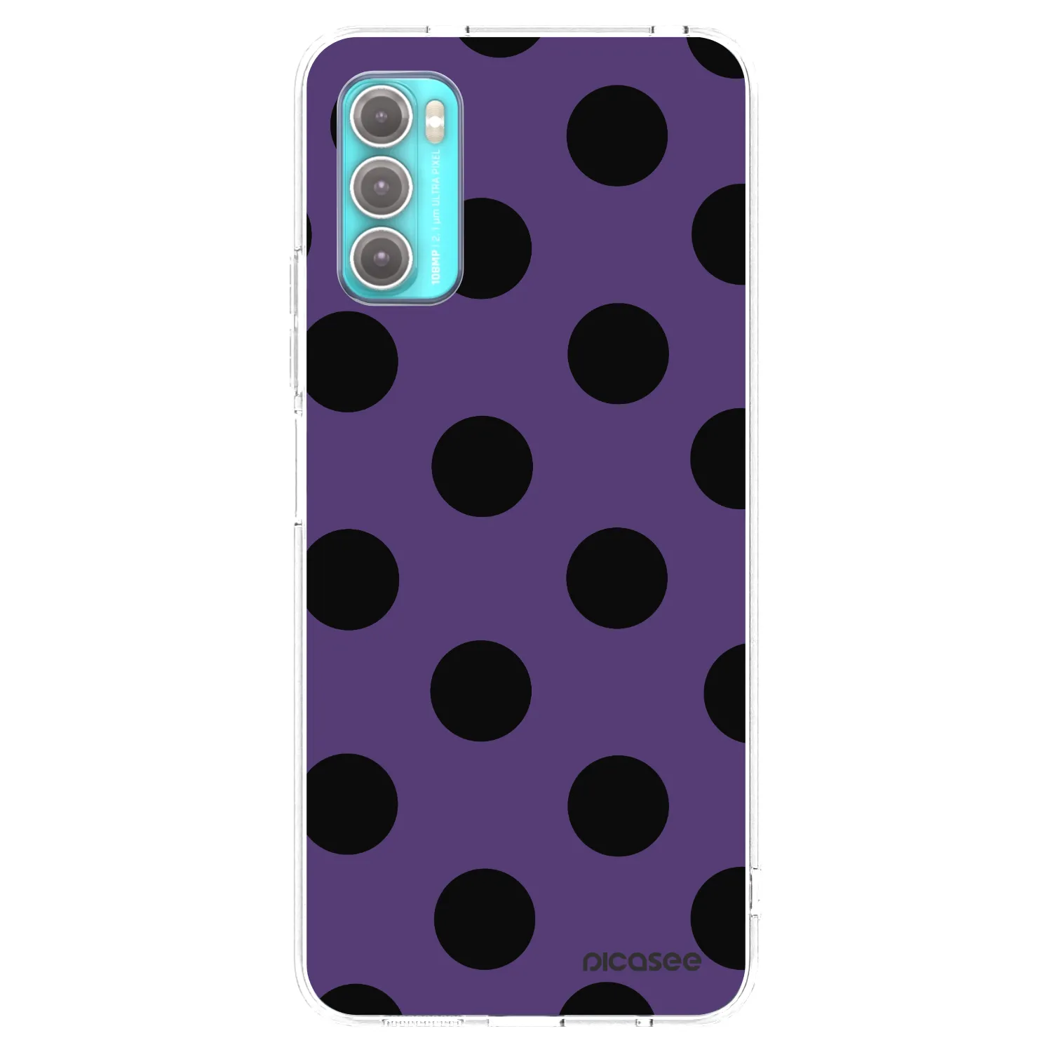 Picasee silikonska prozirna maskica za Motorola Moto G60 - Big flickers 2