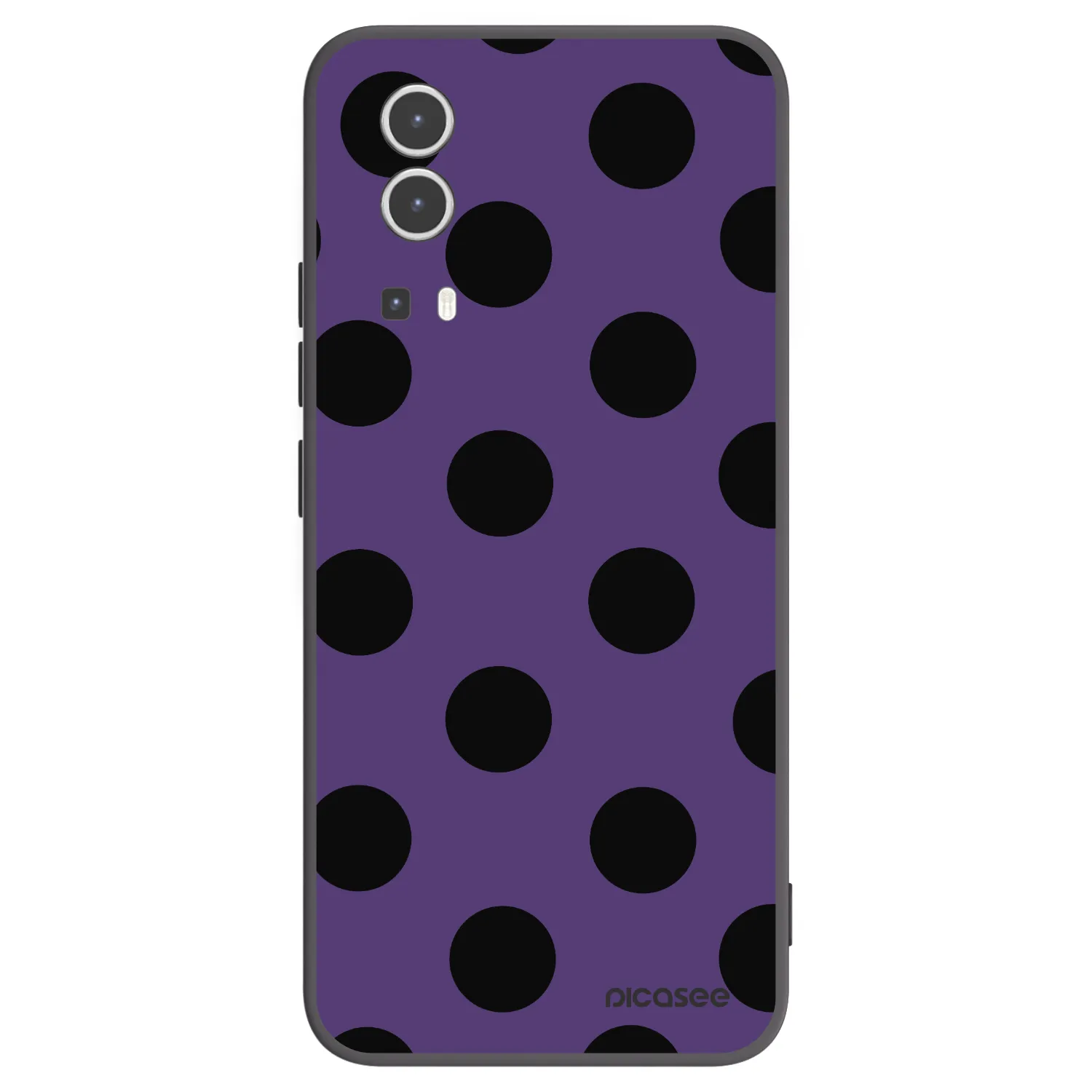 Picasee crna silikonska maskica za Vivo Y72 5G - Big flickers 2