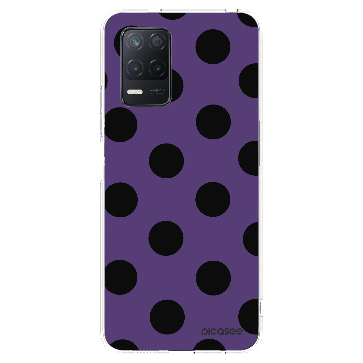 Picasee silikonska prozirna maskica za Realme 8 5G - Big flickers 2