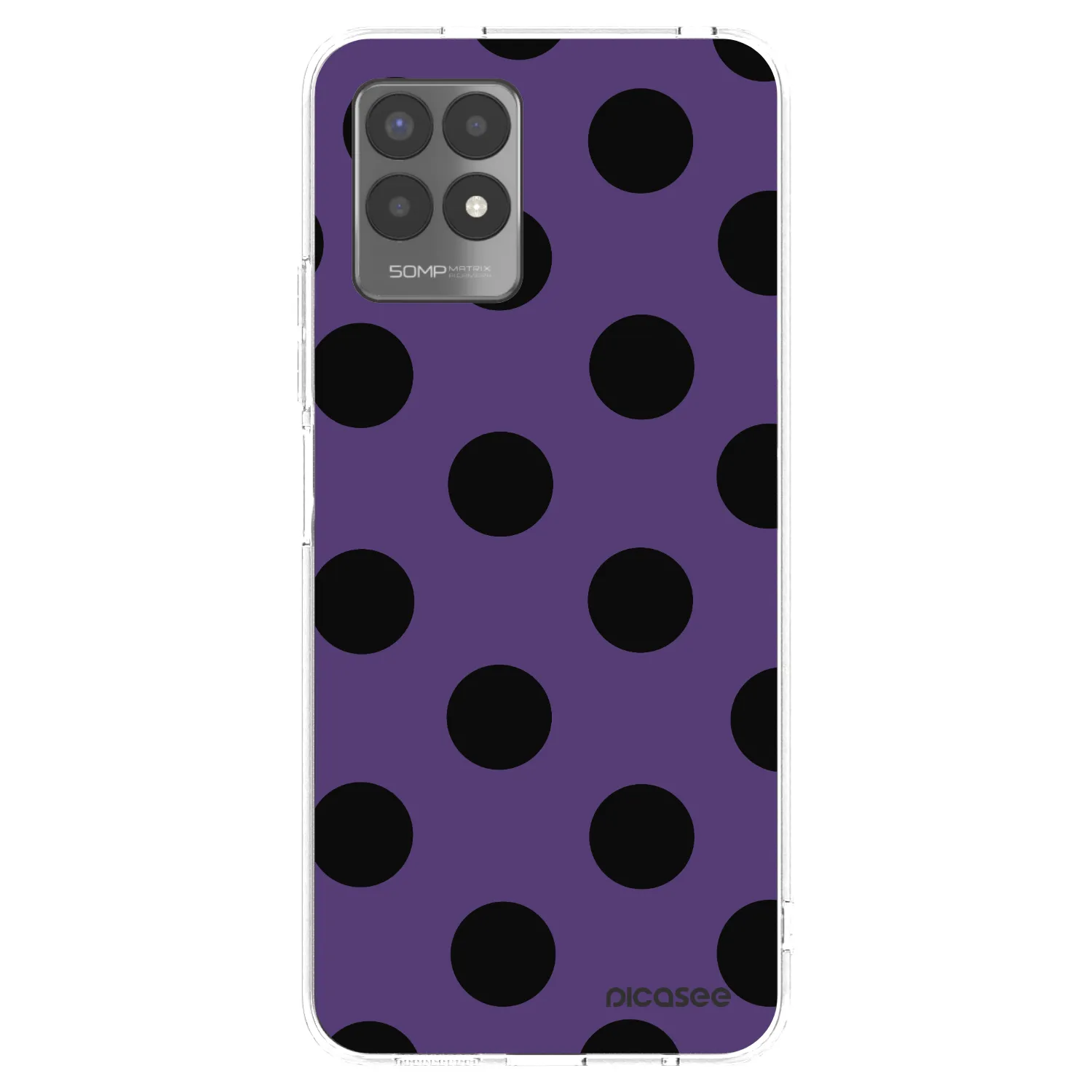 Picasee silikonska prozirna maskica za Realme 8i - Big flickers 2
