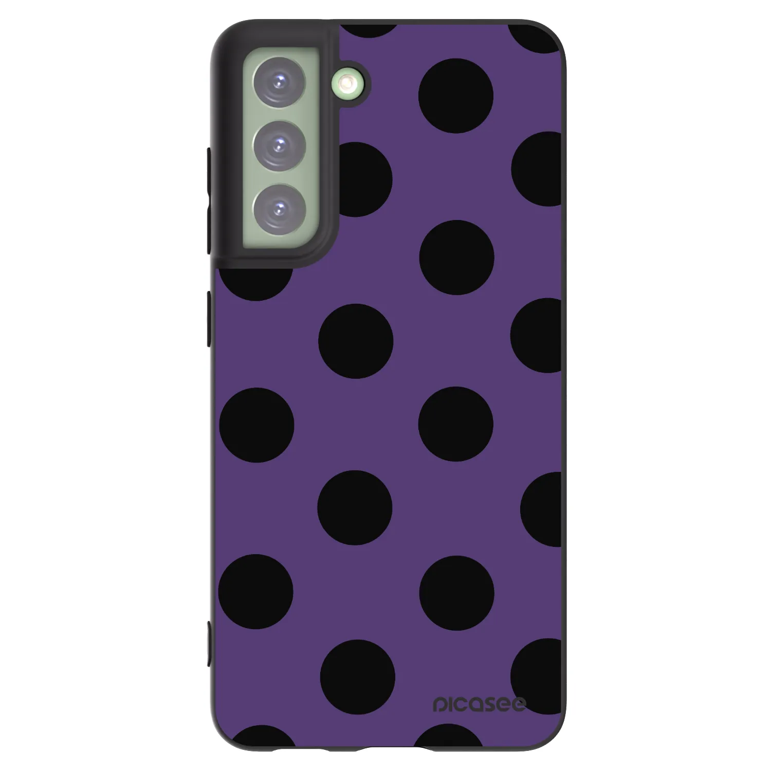 Picasee crna silikonska maskica za Samsung Galaxy S21 FE 5G - Big flickers 2