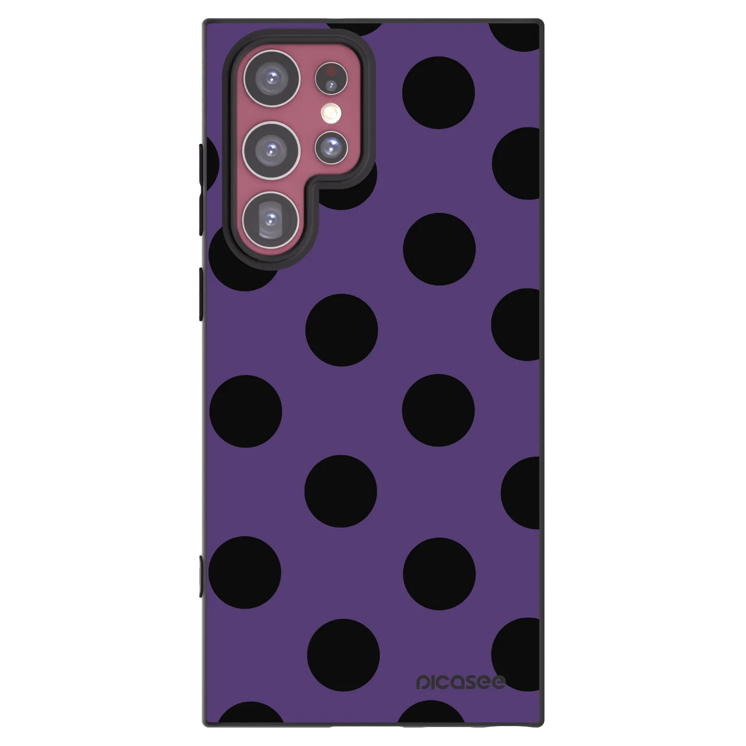 Picasee crna silikonska maskica za Samsung Galaxy S22 Ultra 5G - Big flickers 2