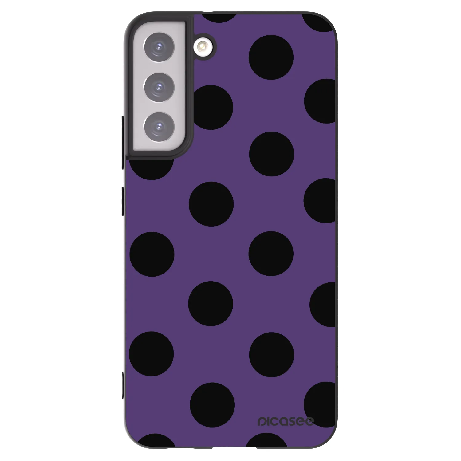 Picasee crna silikonska maskica za Samsung Galaxy S22+ 5G - Big flickers 2