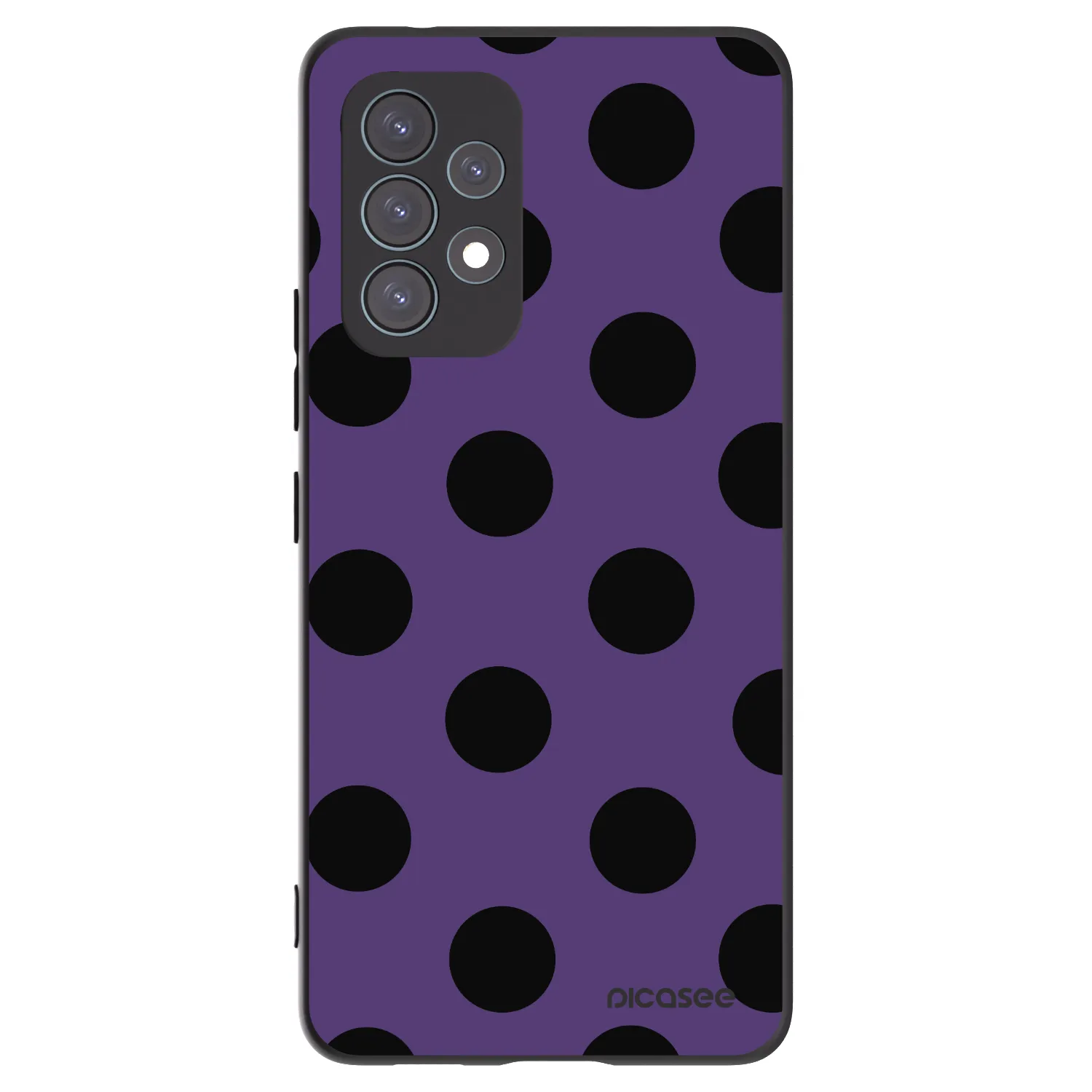 Picasee crna silikonska maskica za Samsung Galaxy A53 5G A536 - Big flickers 2