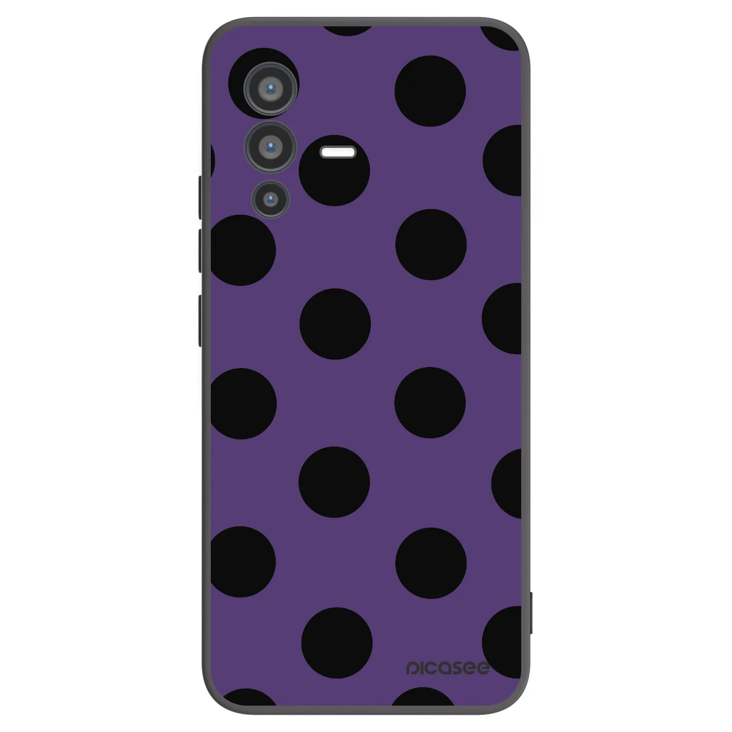 Picasee crna silikonska maskica za Vivo V23 5G - Big flickers 2