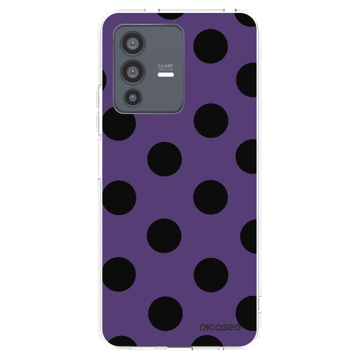 Picasee silikonska prozirna maskica za Vivo V23 5G - Big flickers 2