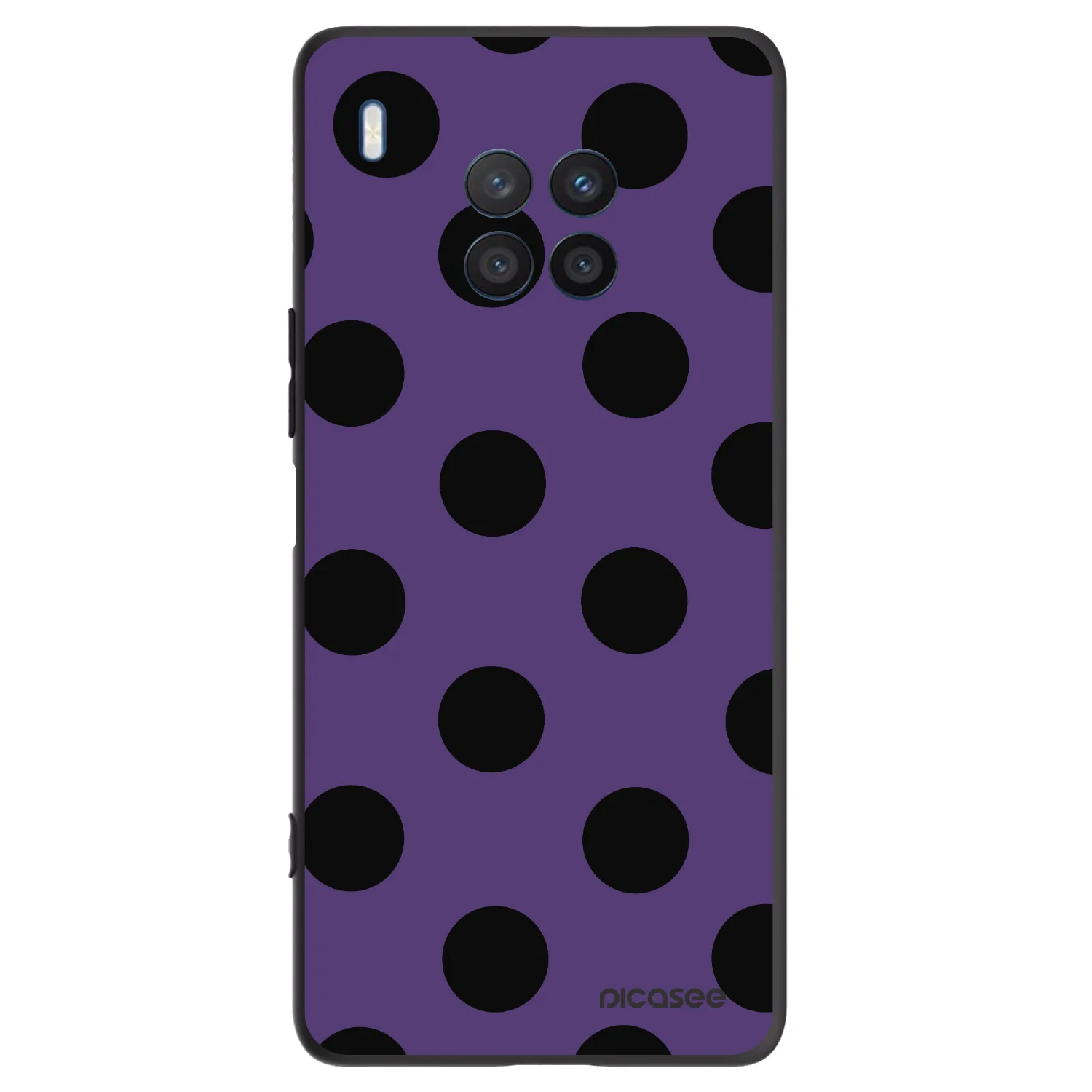 Picasee crna silikonska maskica za Honor 50 Lite - Big flickers 2